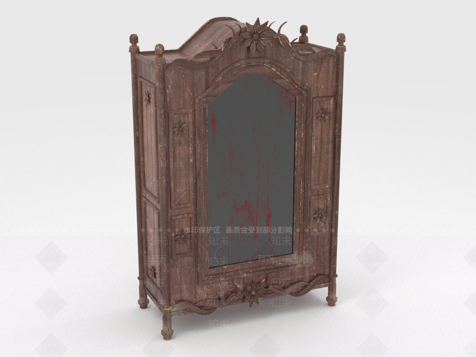 复古衣柜3D模型下载【ID:1199766724】