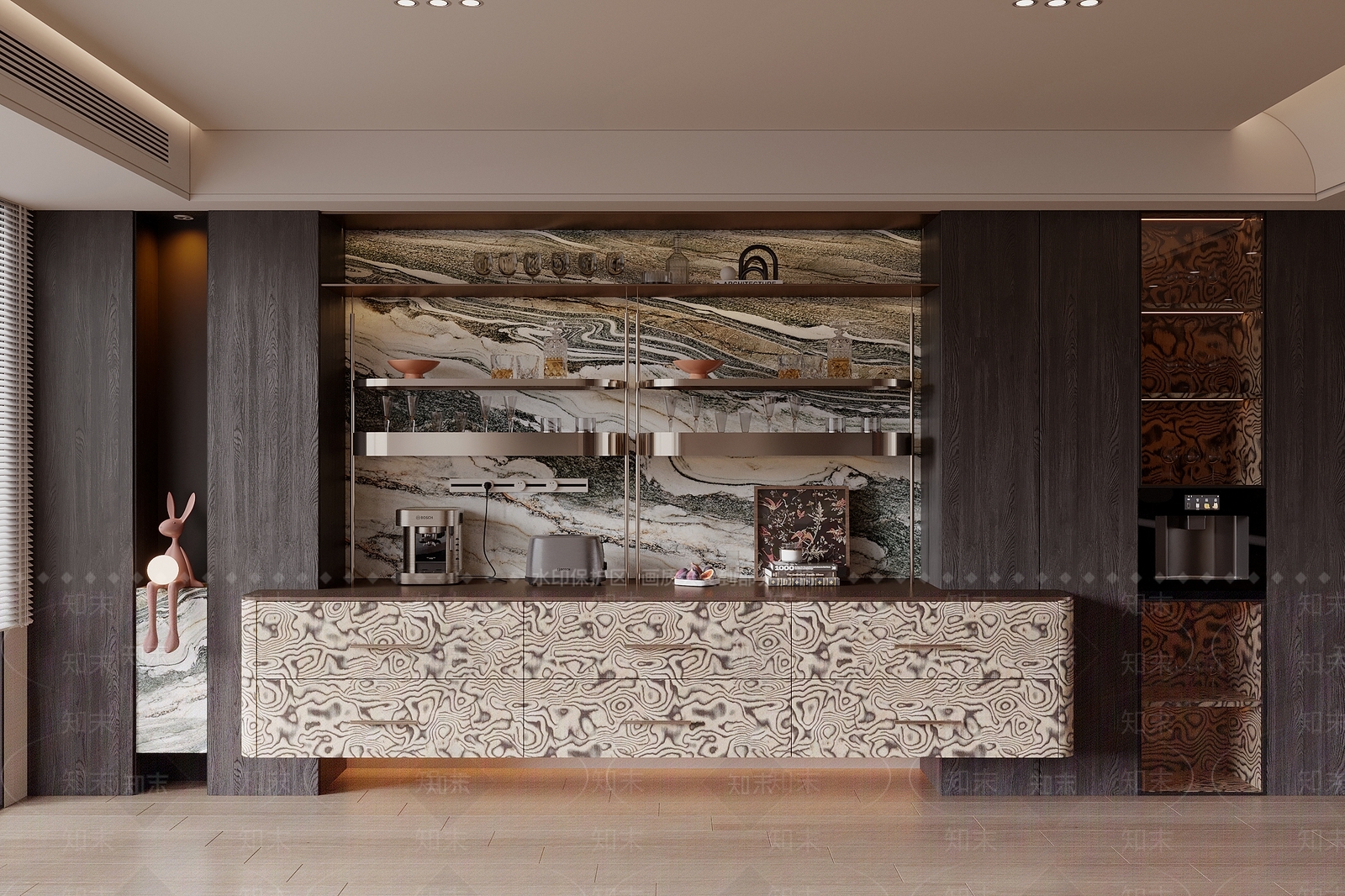 现代酒柜3D模型下载【ID:1199777126】