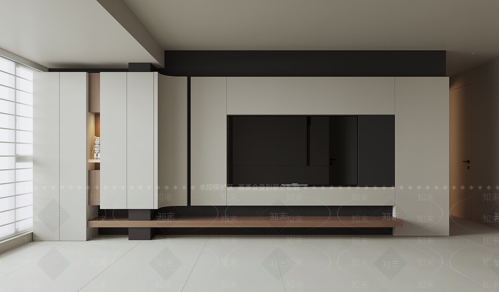 现代背景墙SU模型下载【ID:1199783993】