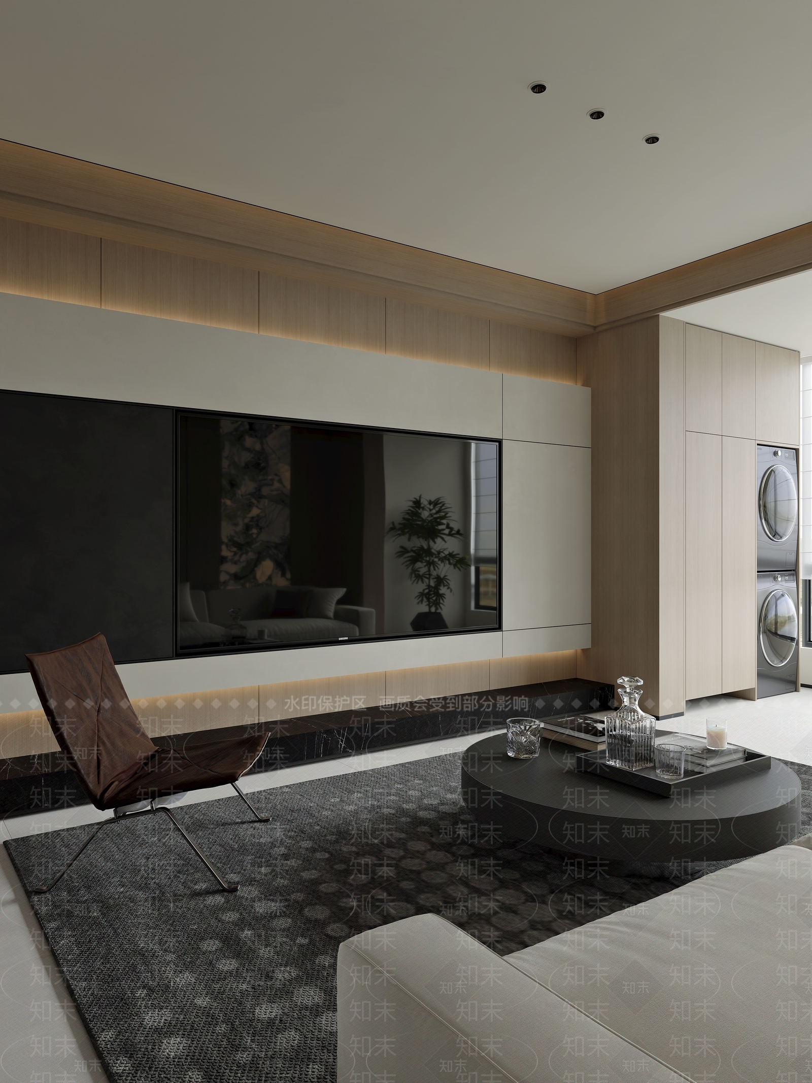 现代家居客厅3D模型下载【ID:1221826059】