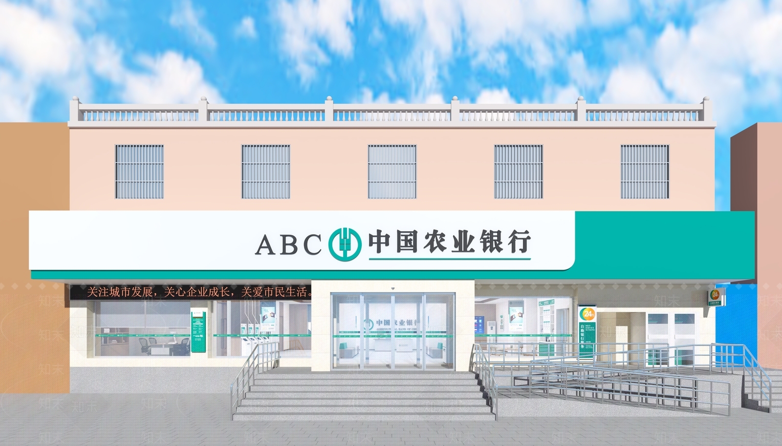 现代银行3D模型下载【ID:1199785824】