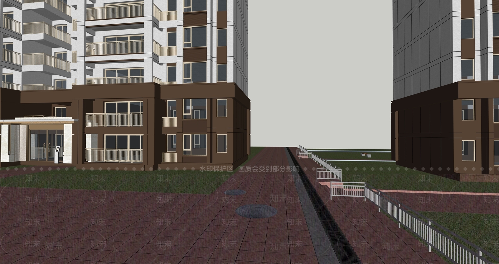 现代新中式多层住宅SU模型下载【ID:1199789557】