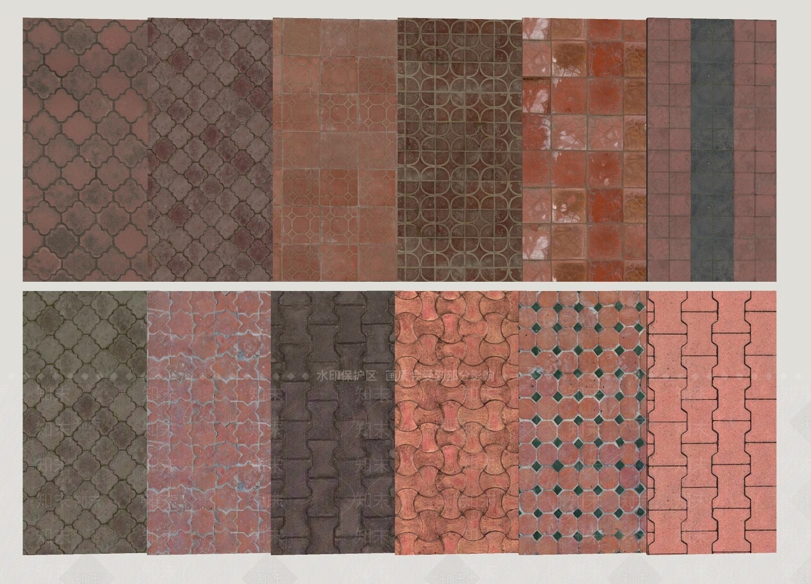 现代侘寂人行道路SU模型下载【ID:1199789077】