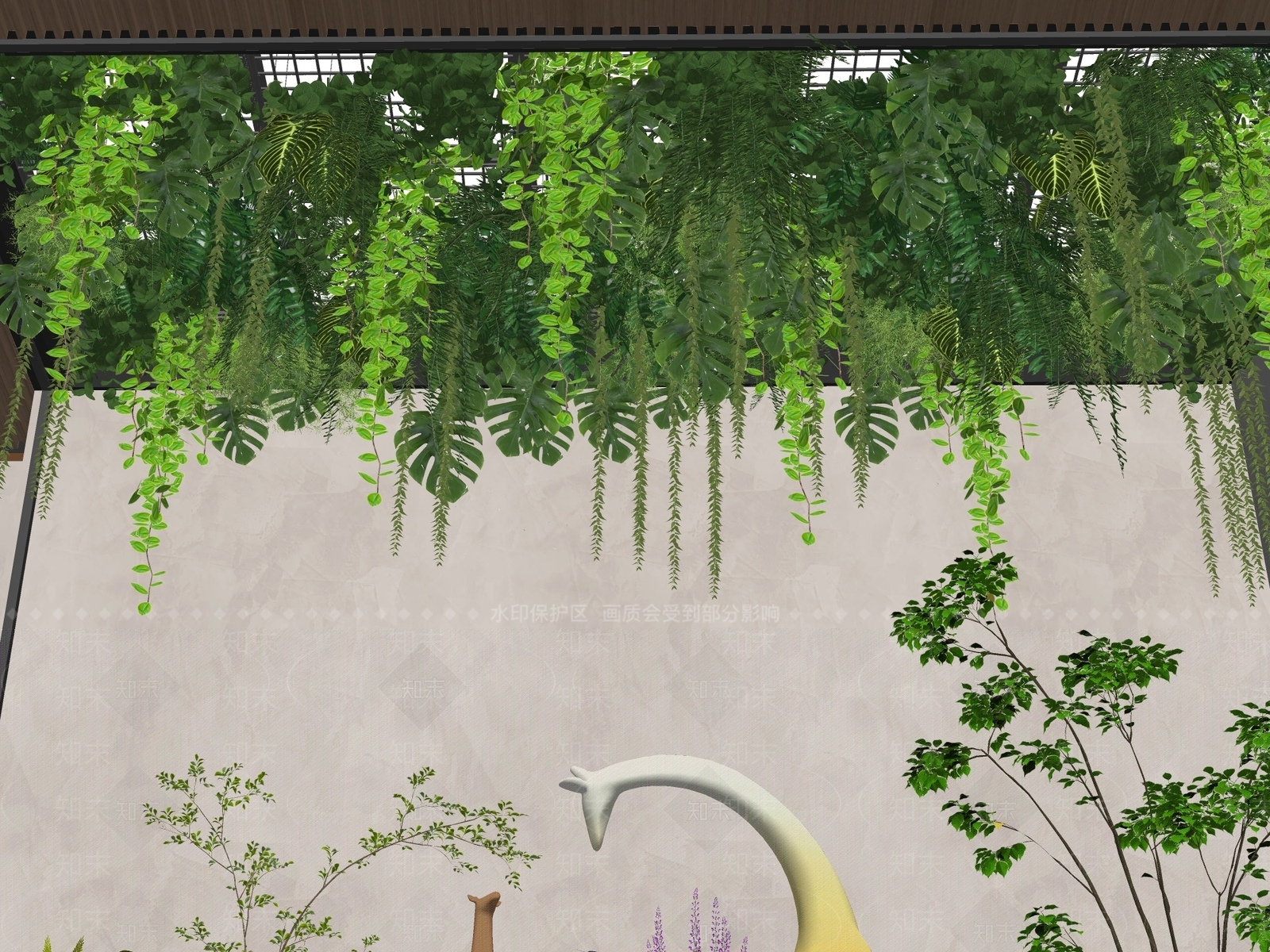 植物组合SU模型下载【ID:1199792866】