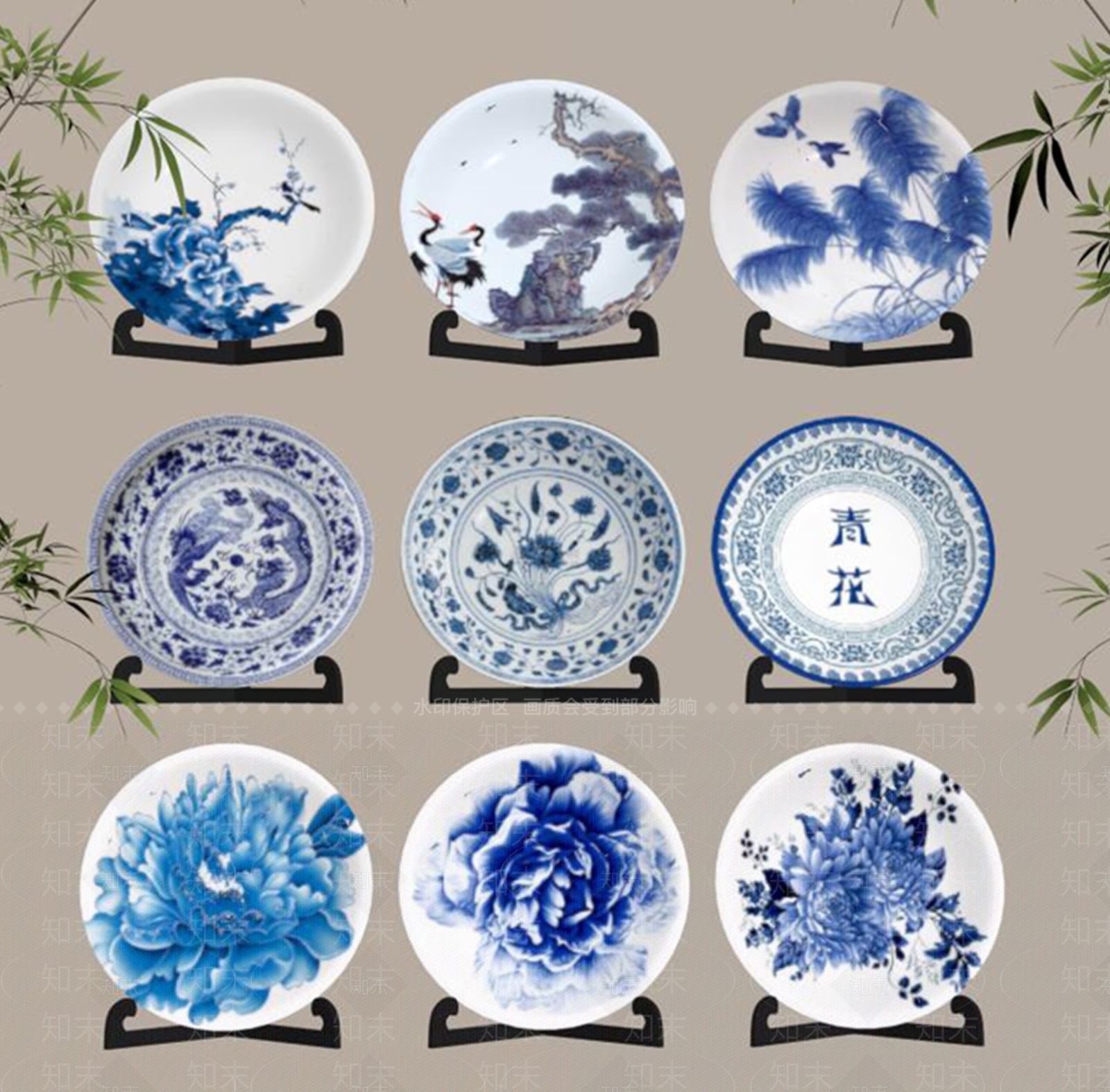 现代新中式摆件组合SU模型下载【ID:1199804522】