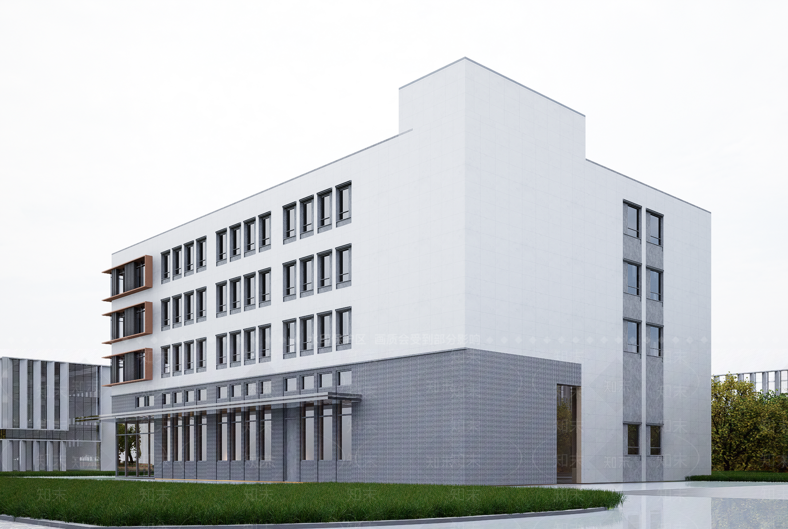 现代仓储建筑SU模型下载【ID:1199807897】