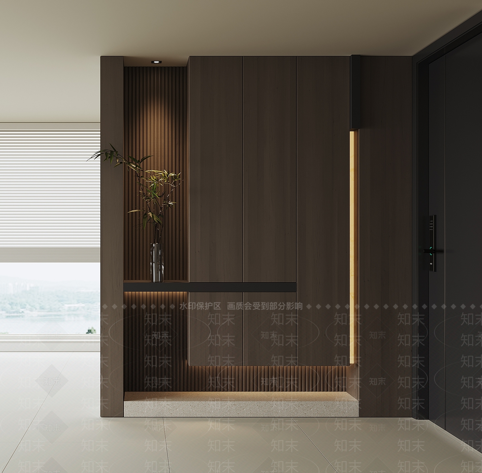 现代鞋柜SU模型下载【ID:1199808894】