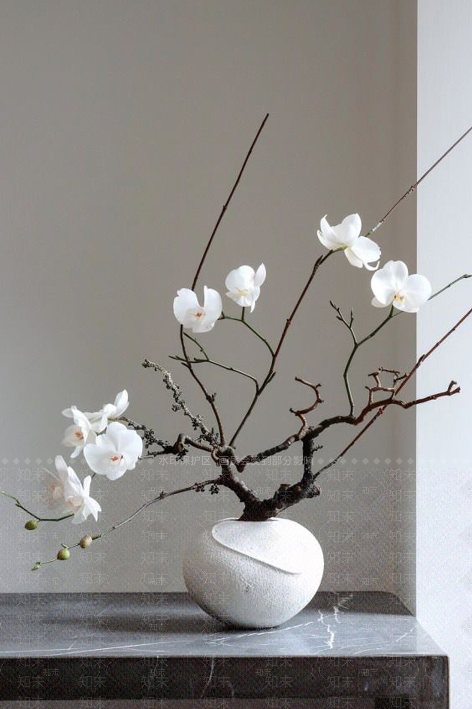 现代新中式花艺3D模型下载【ID:1199810450】
