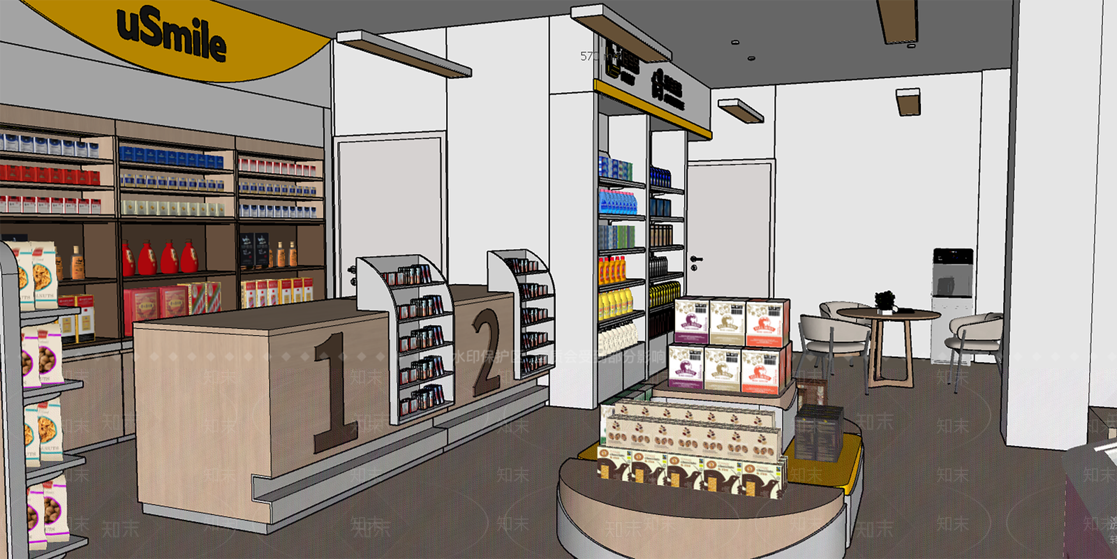 现代便利店SU模型下载【ID:1199812384】
