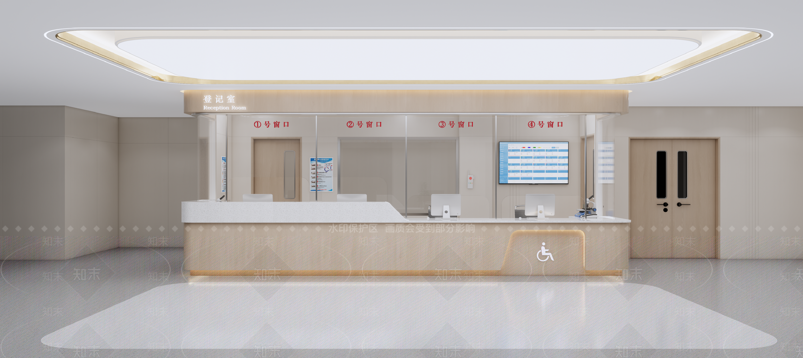 现代简约医院SU模型下载【ID:1199817636】