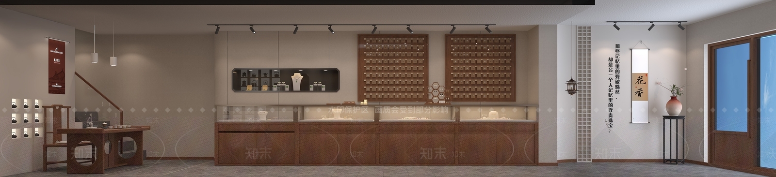 新中式珠宝店3D模型下载【ID:1199821926】