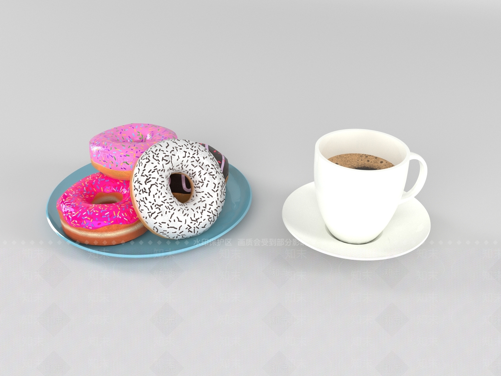 酒水食物3D模型下载【ID:1199819552】