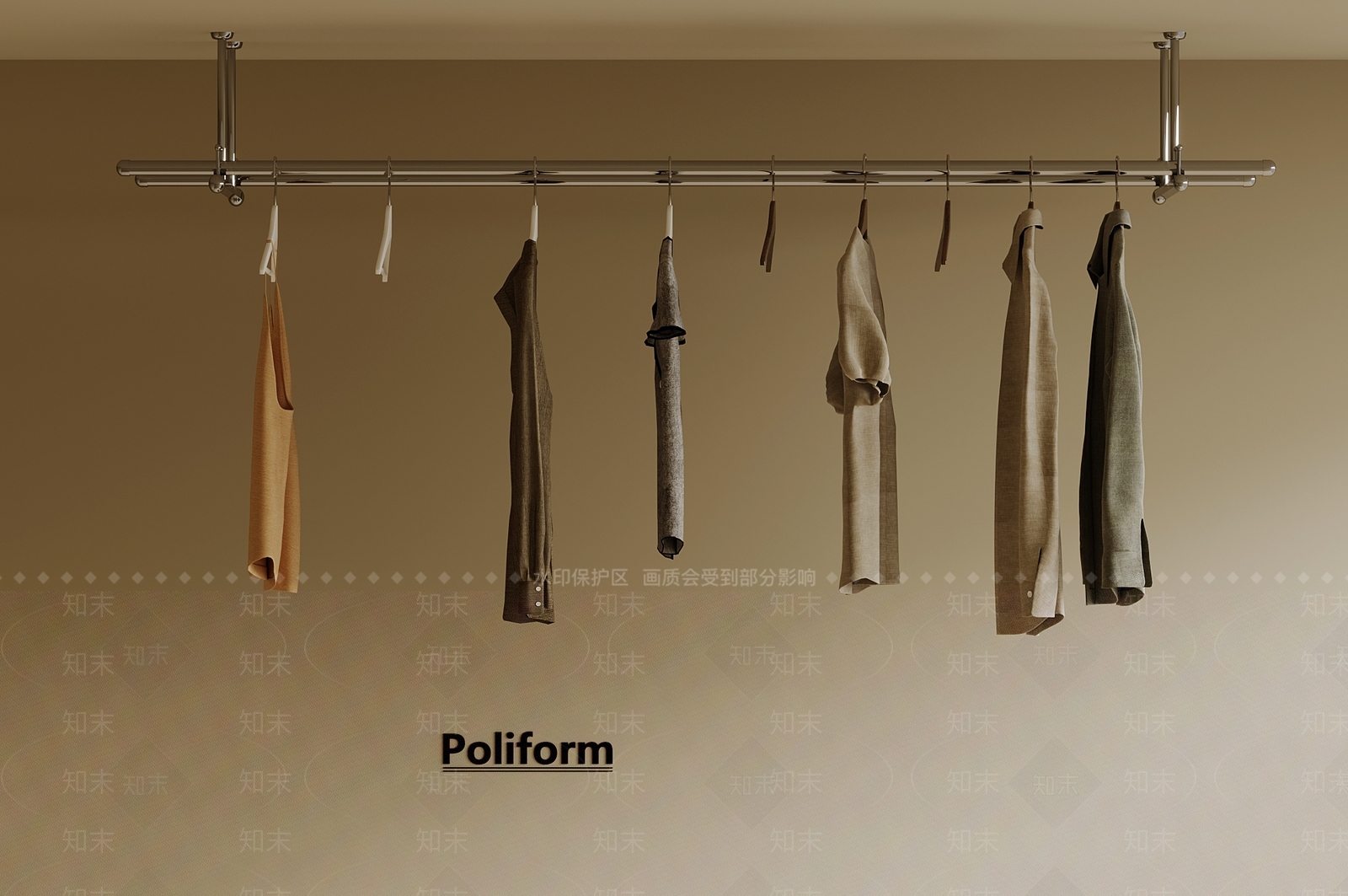 晾衣架3D模型下载【ID:1199826198】