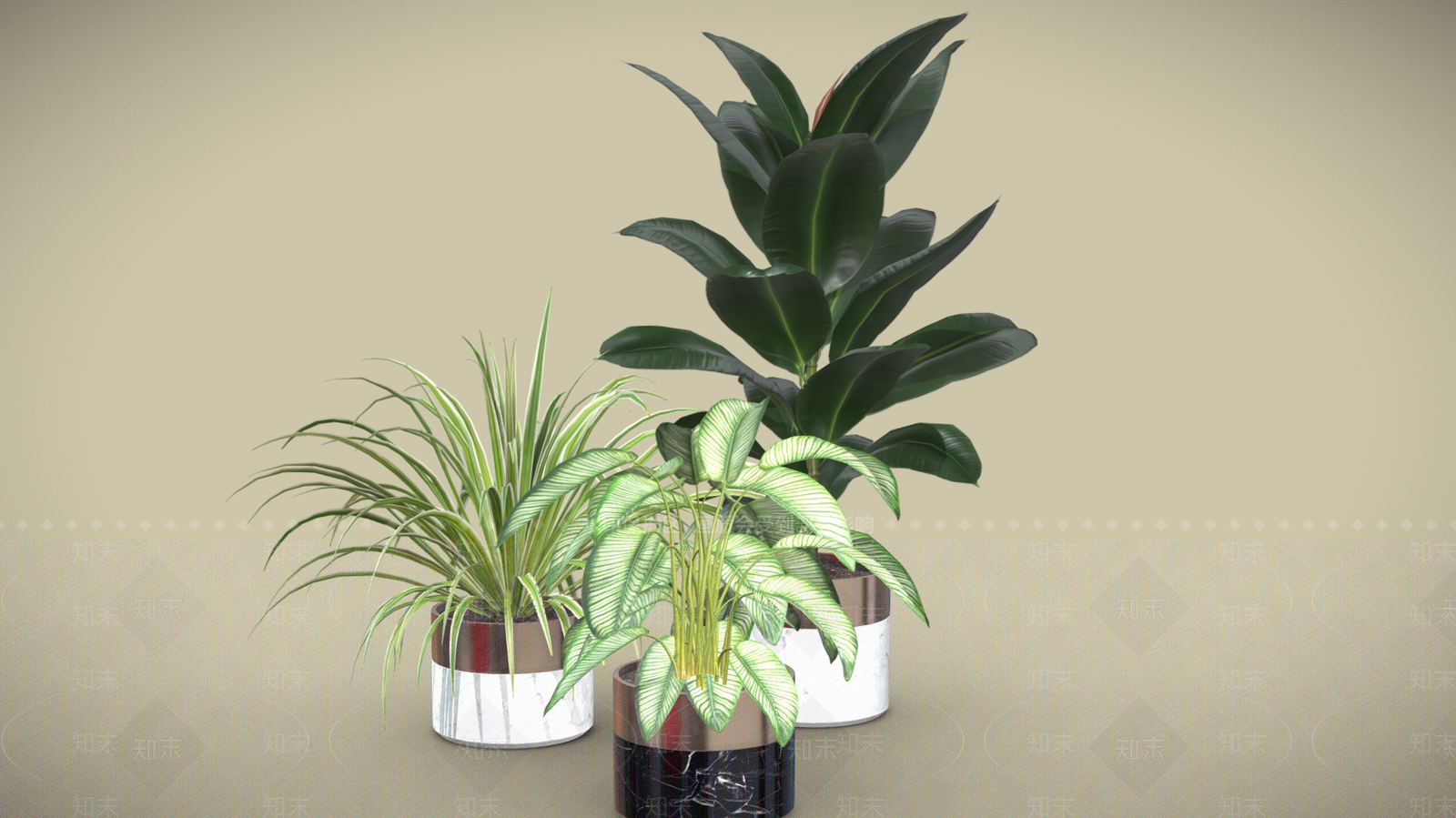 盆栽3D模型下载【ID:1199830502】