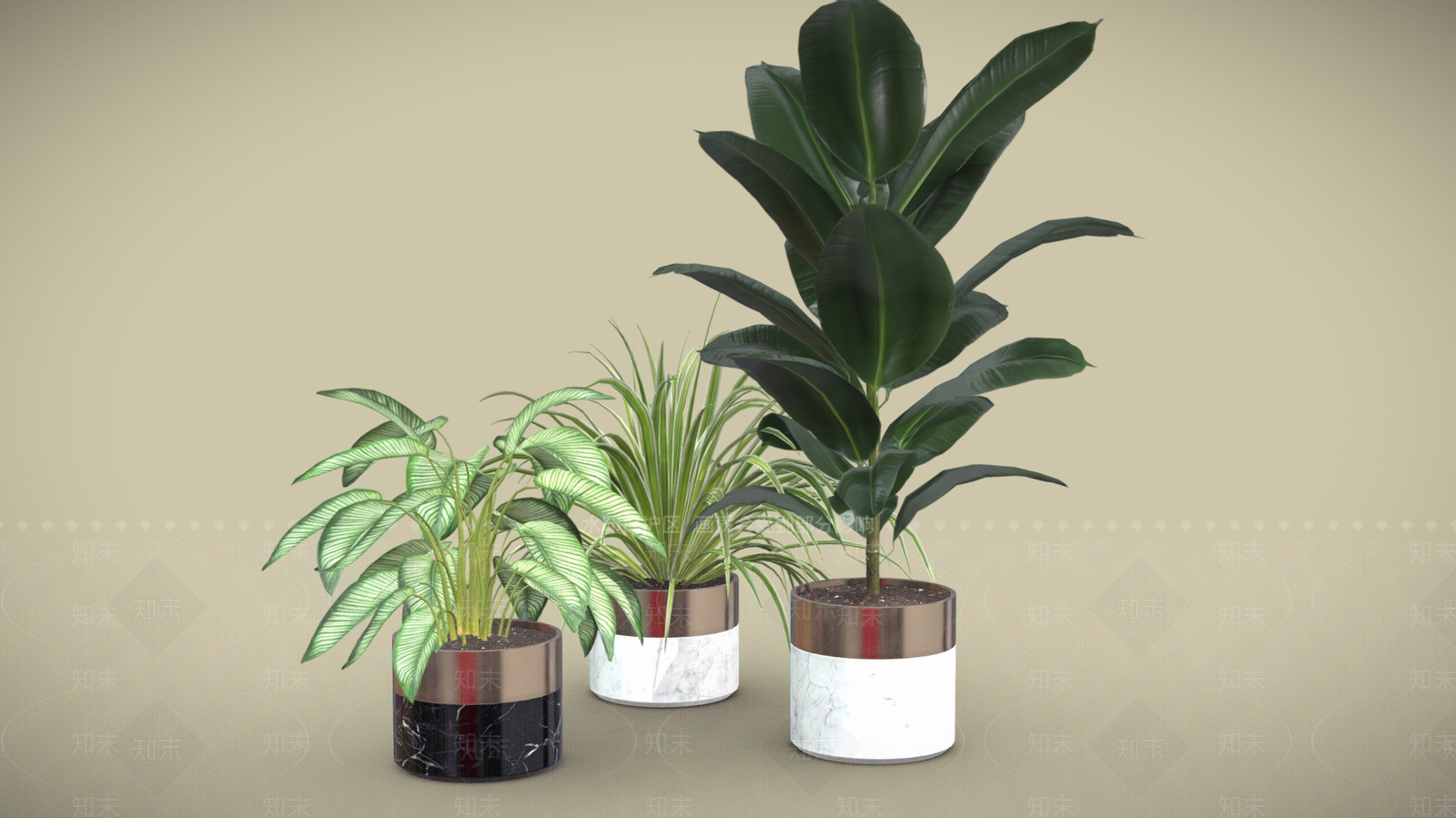 盆栽3D模型下载【ID:1199830502】