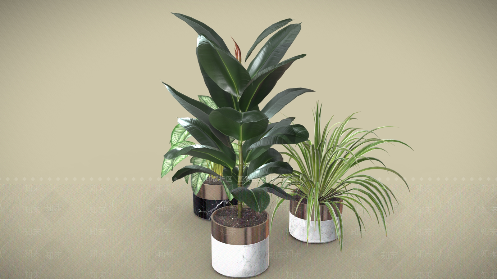 盆栽3D模型下载【ID:1199830502】