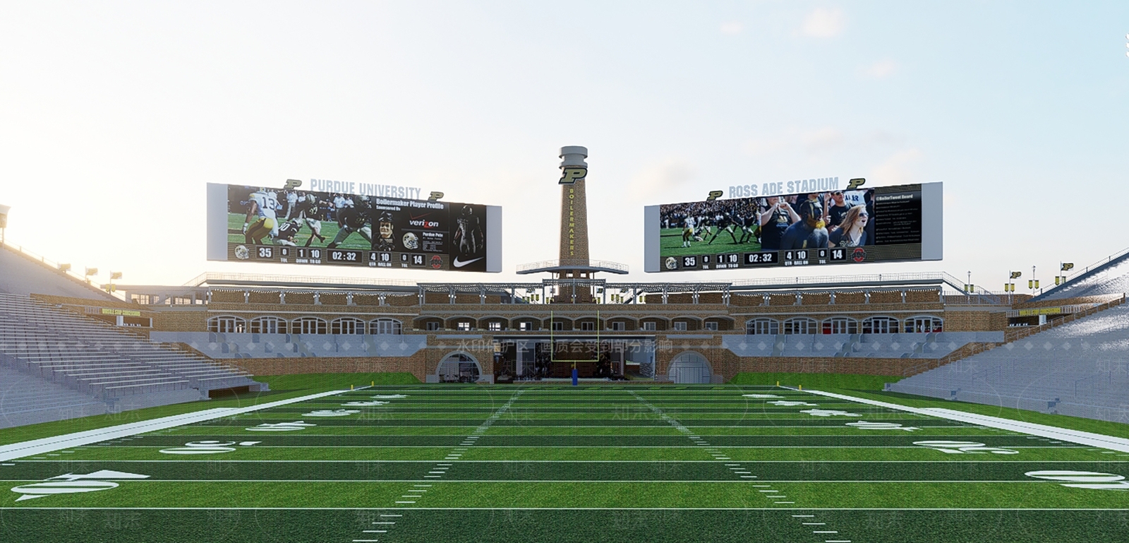 现代体育场馆景观3D模型下载【ID:1199830806】
