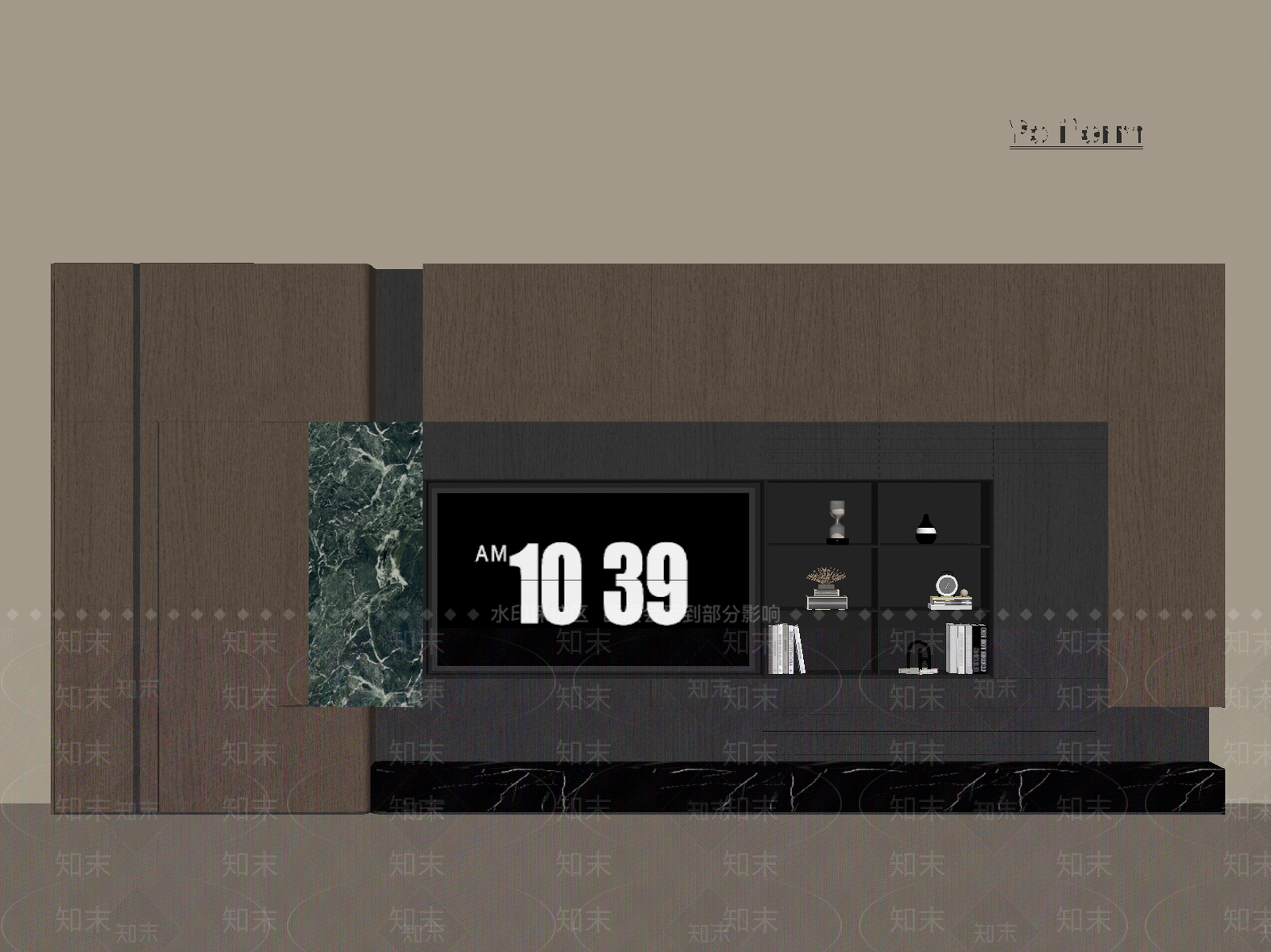 意式轻奢背景墙SU模型下载【ID:1199835689】
