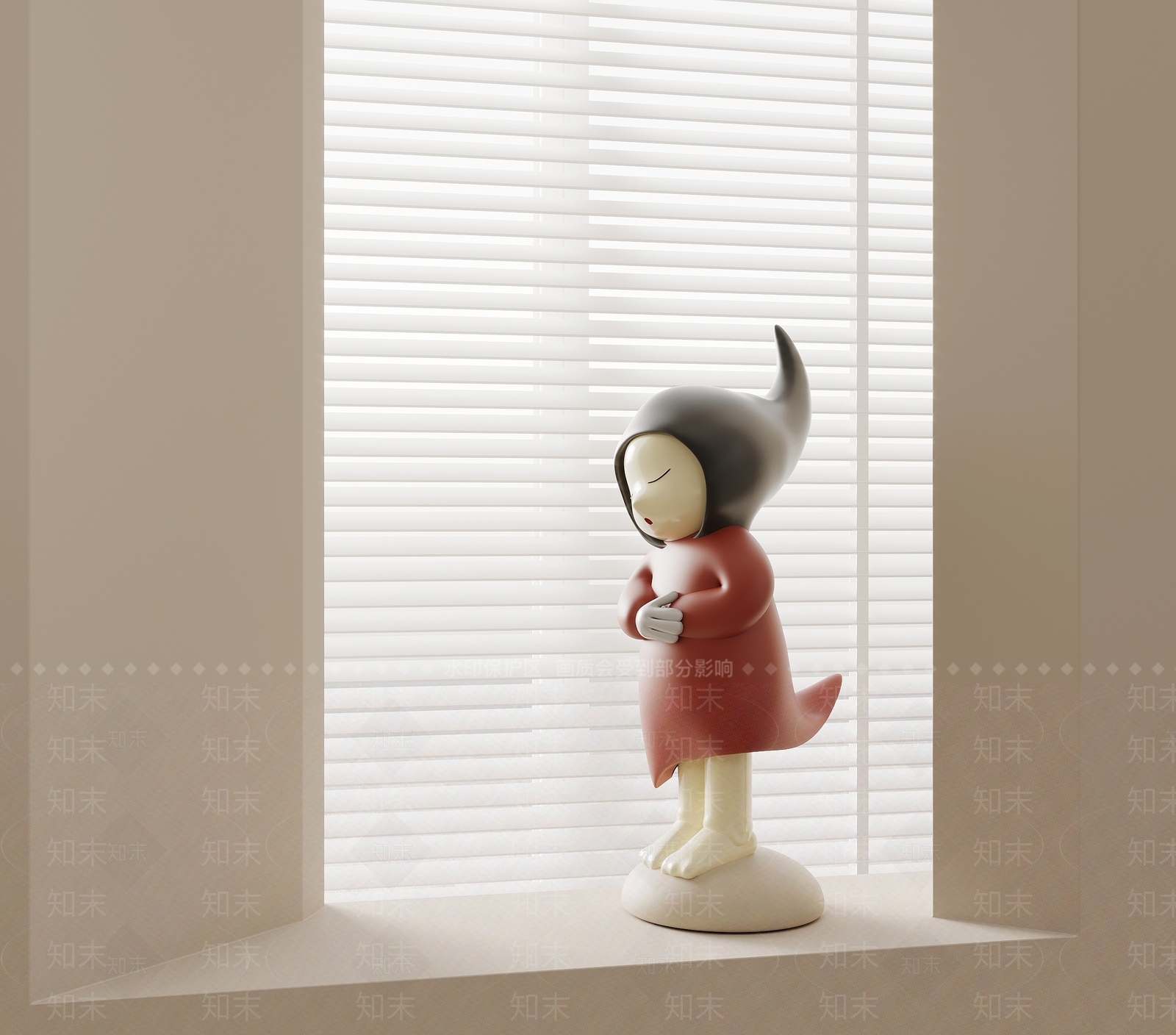 现代雕塑摆件3D模型下载【ID:1199836622】