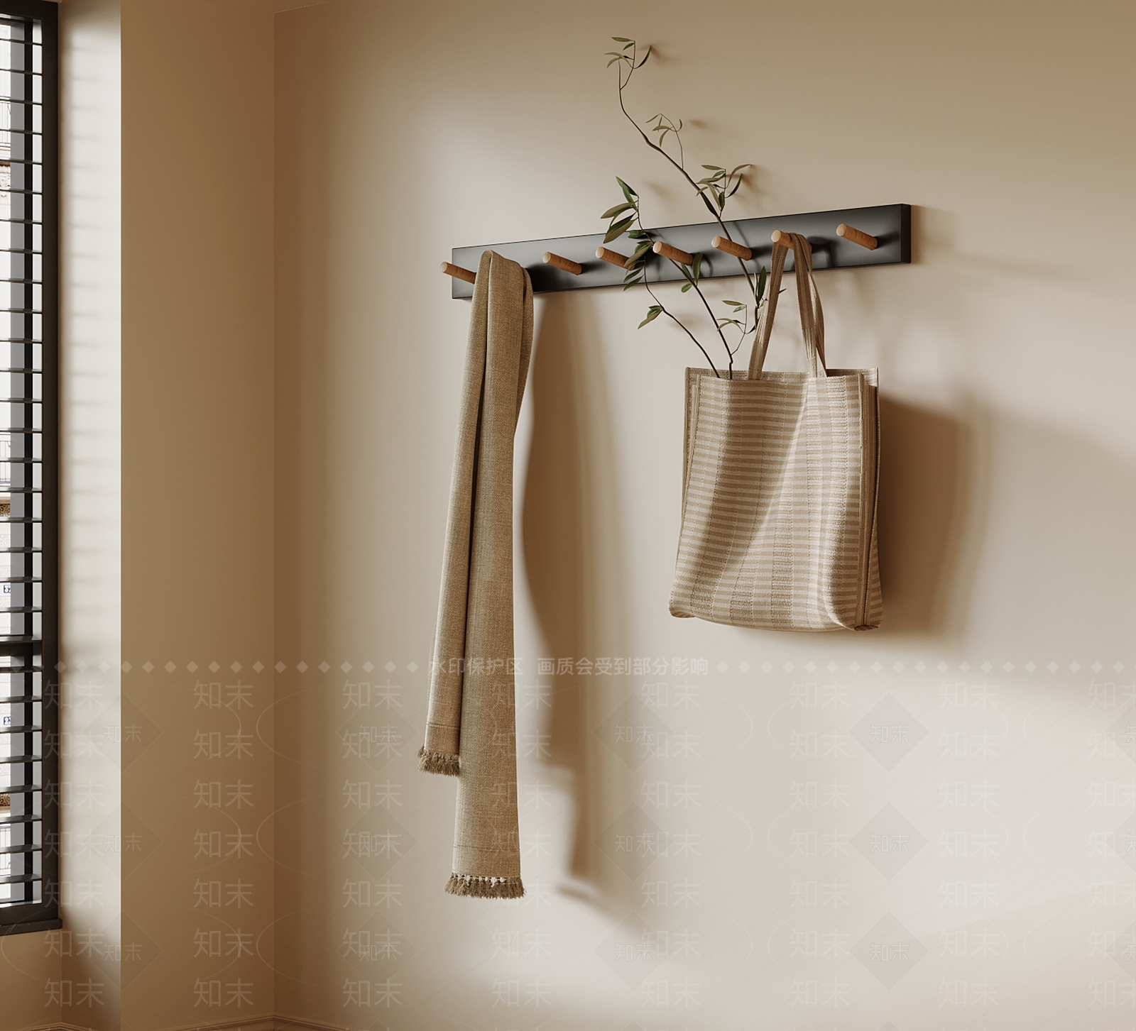 现代衣架3D模型下载【ID:1199838304】