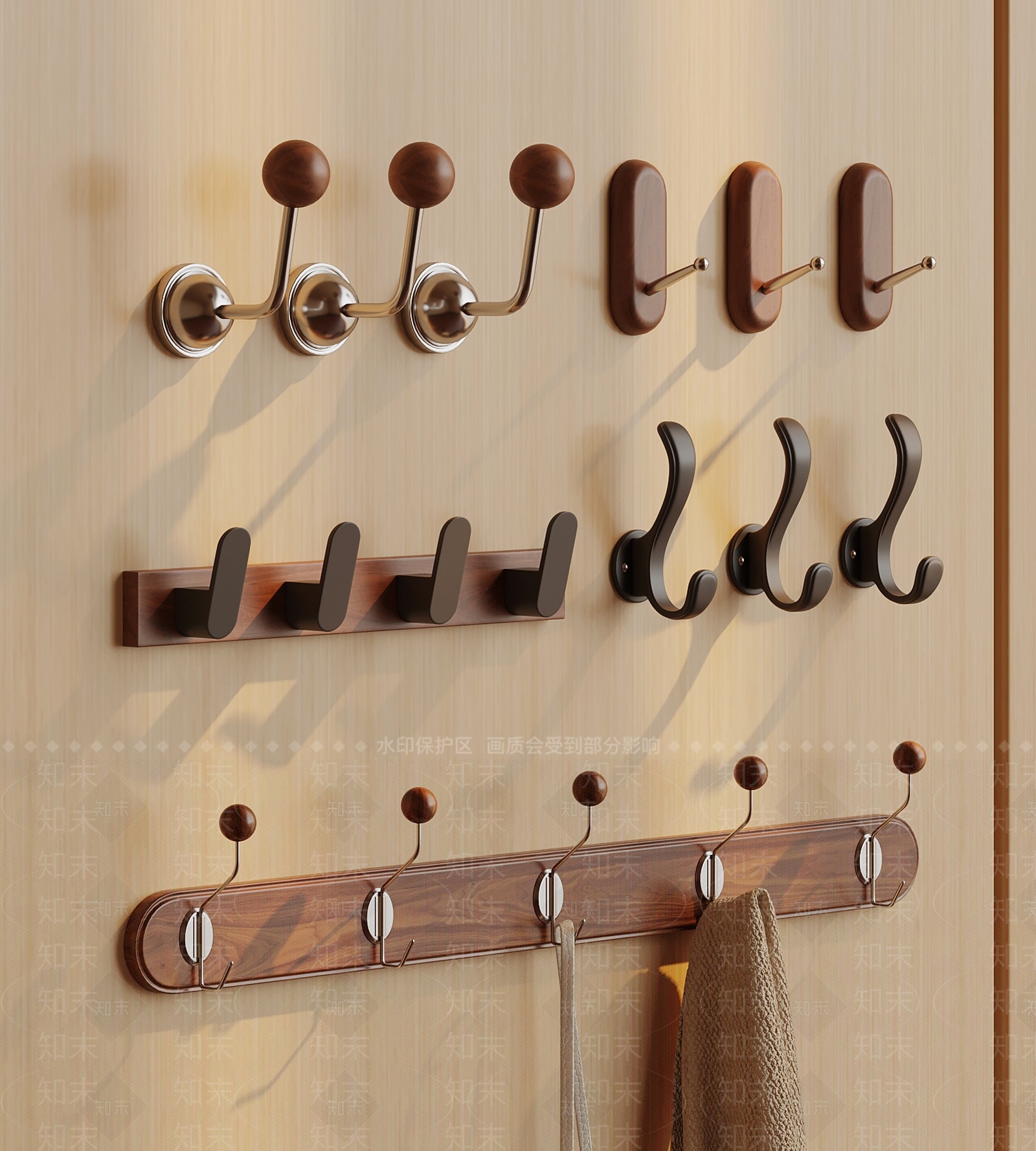 中古挂钩SU模型下载【ID:1199839898】