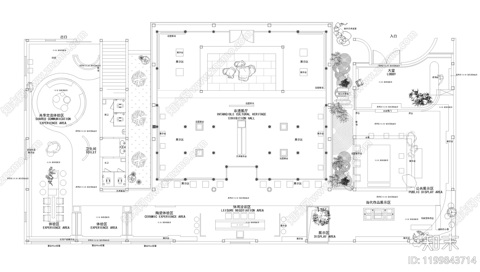 文化展厅施工图下载【ID:1199843714】