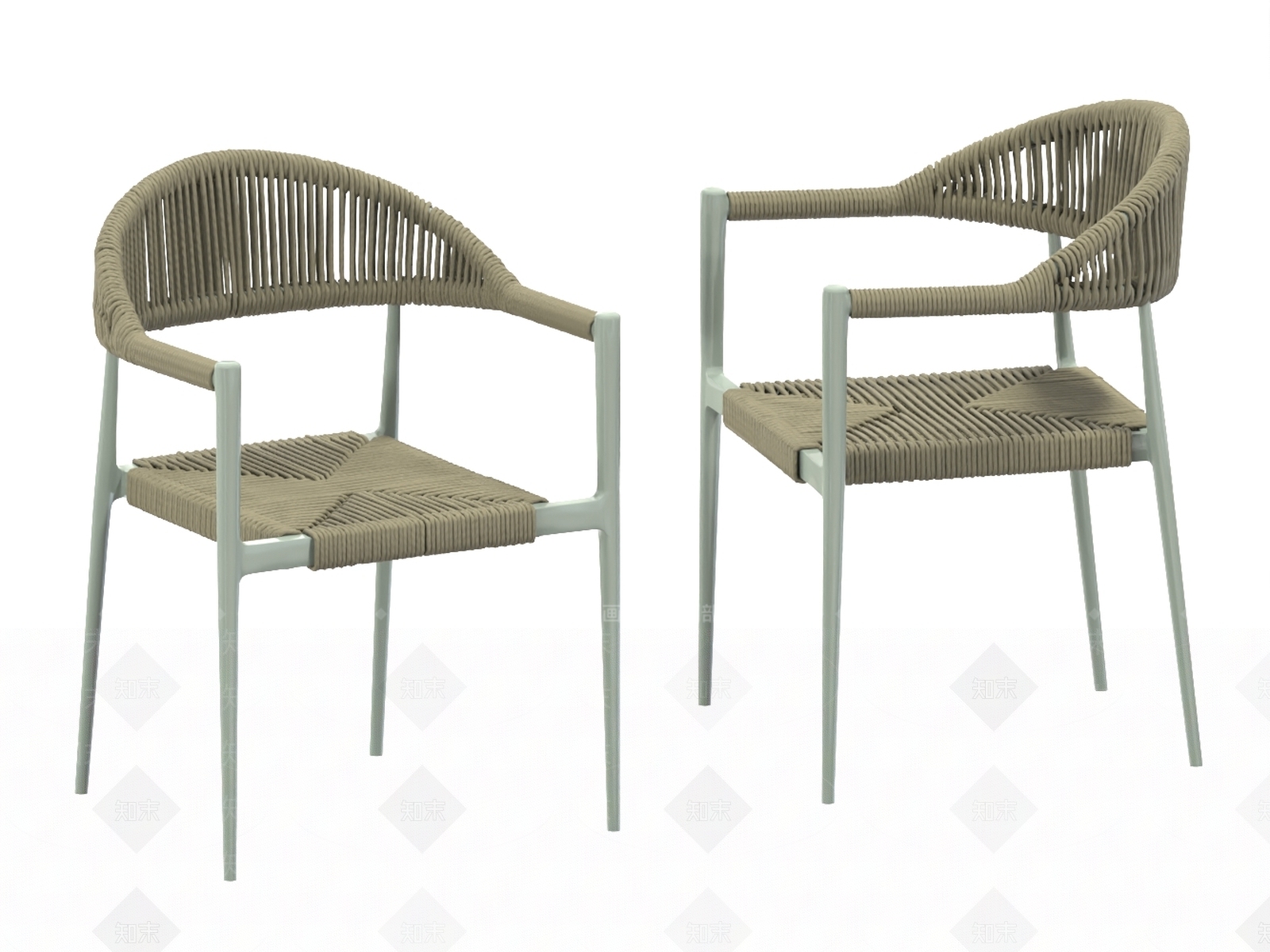 现代餐椅3D模型下载【ID:1199848002】