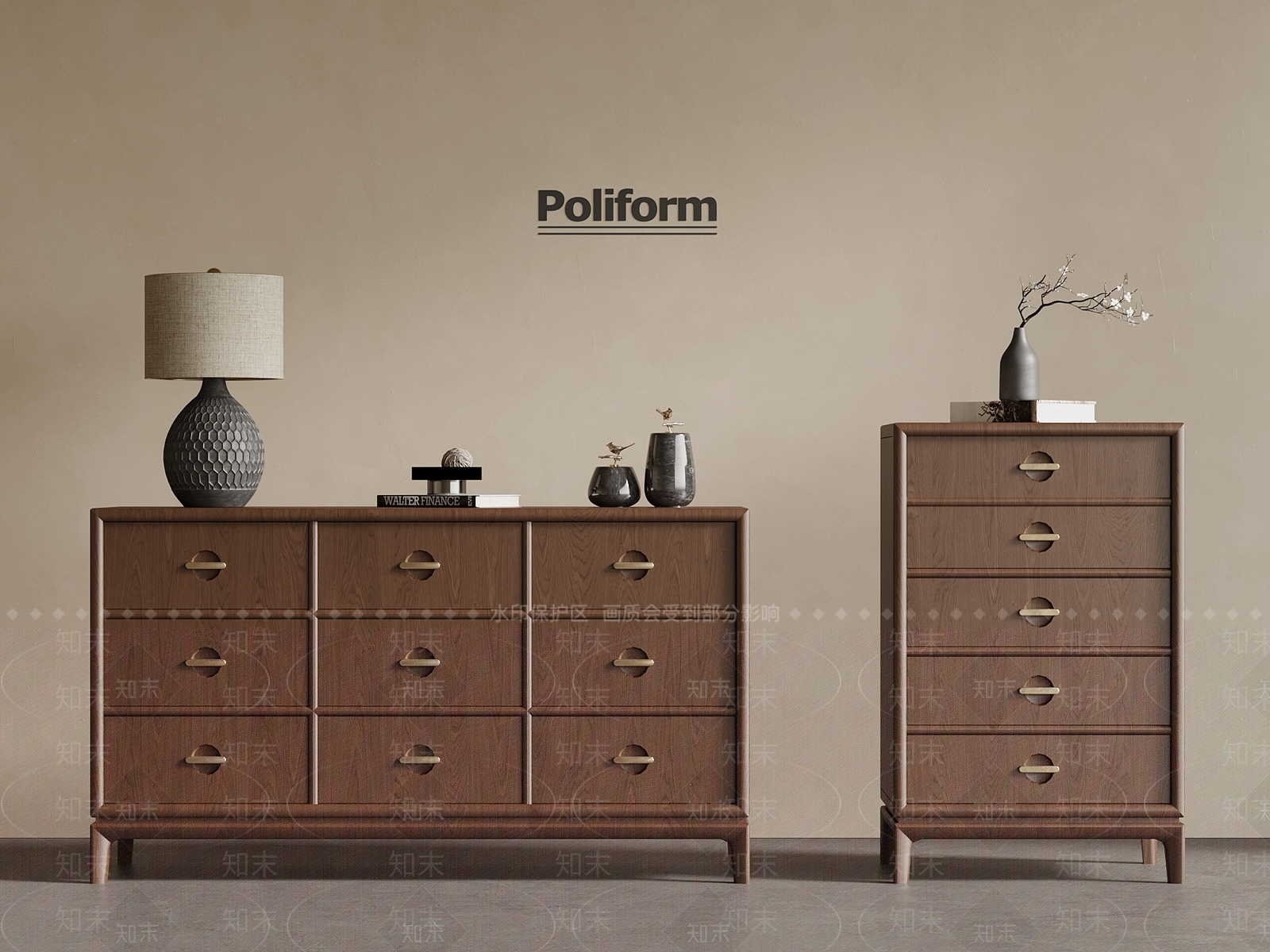 新中式斗柜3D模型下载【ID:1199856164】