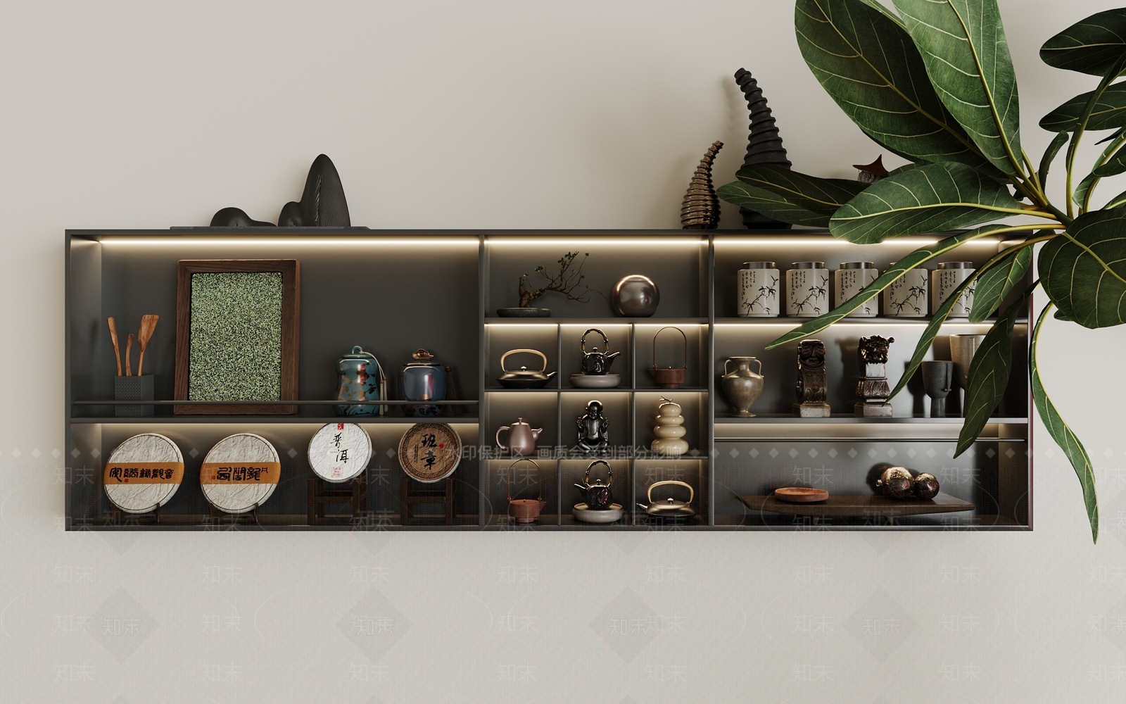 茶具3D模型下载【ID:1199862222】