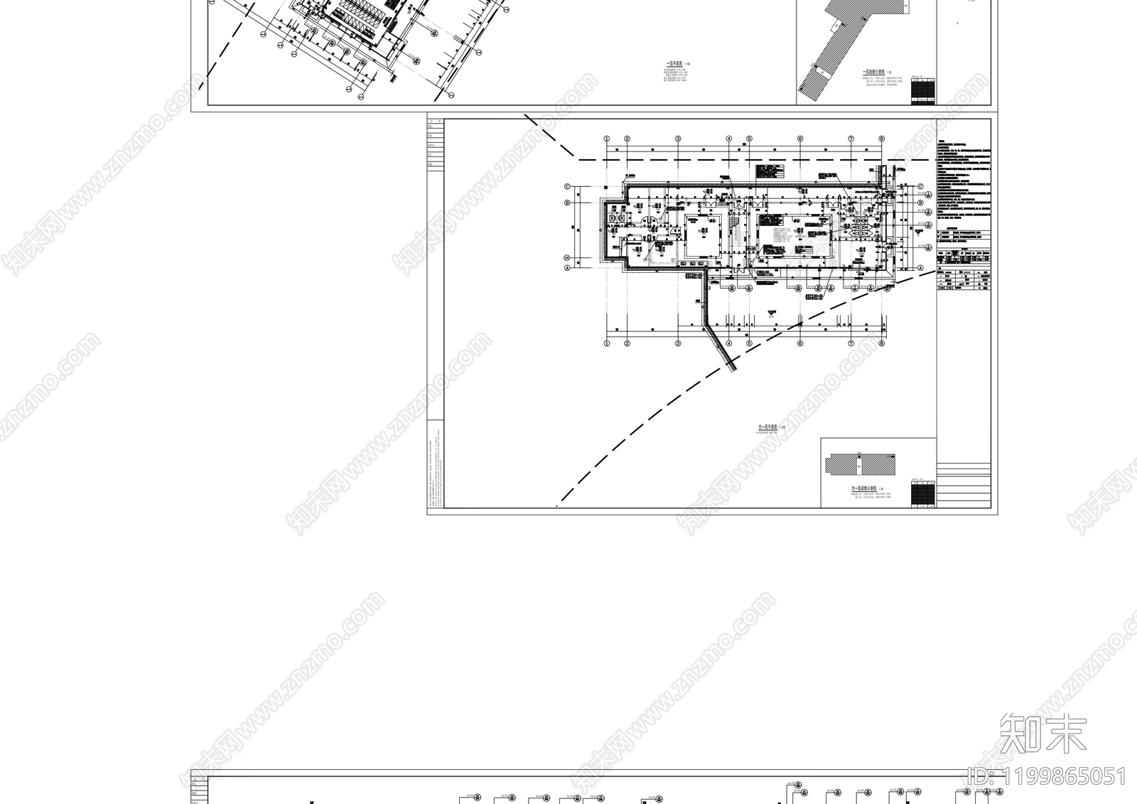 现代幼儿园建筑cad施工图下载【ID:1199865051】