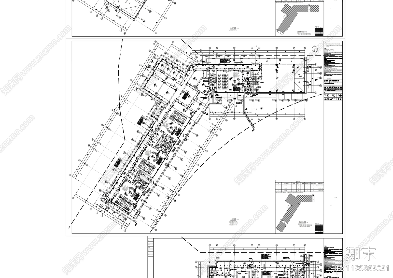 现代幼儿园建筑cad施工图下载【ID:1199865051】