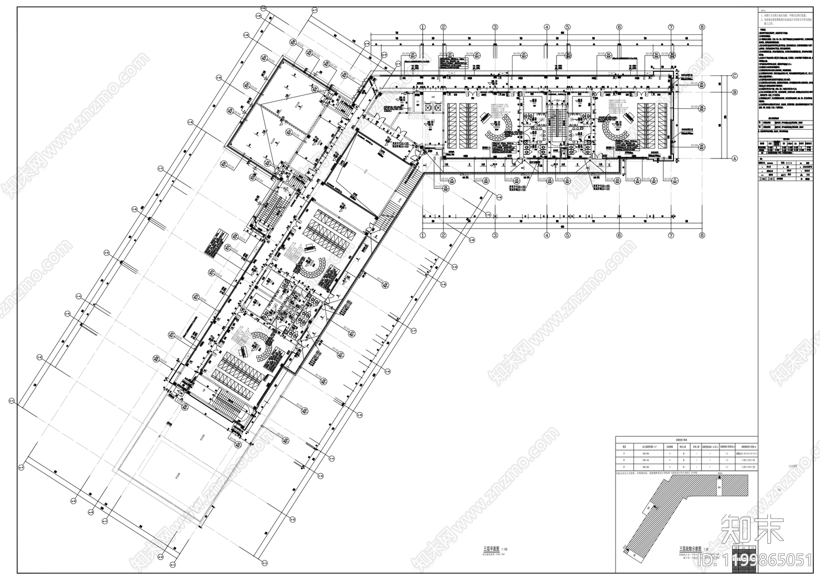 现代幼儿园建筑cad施工图下载【ID:1199865051】