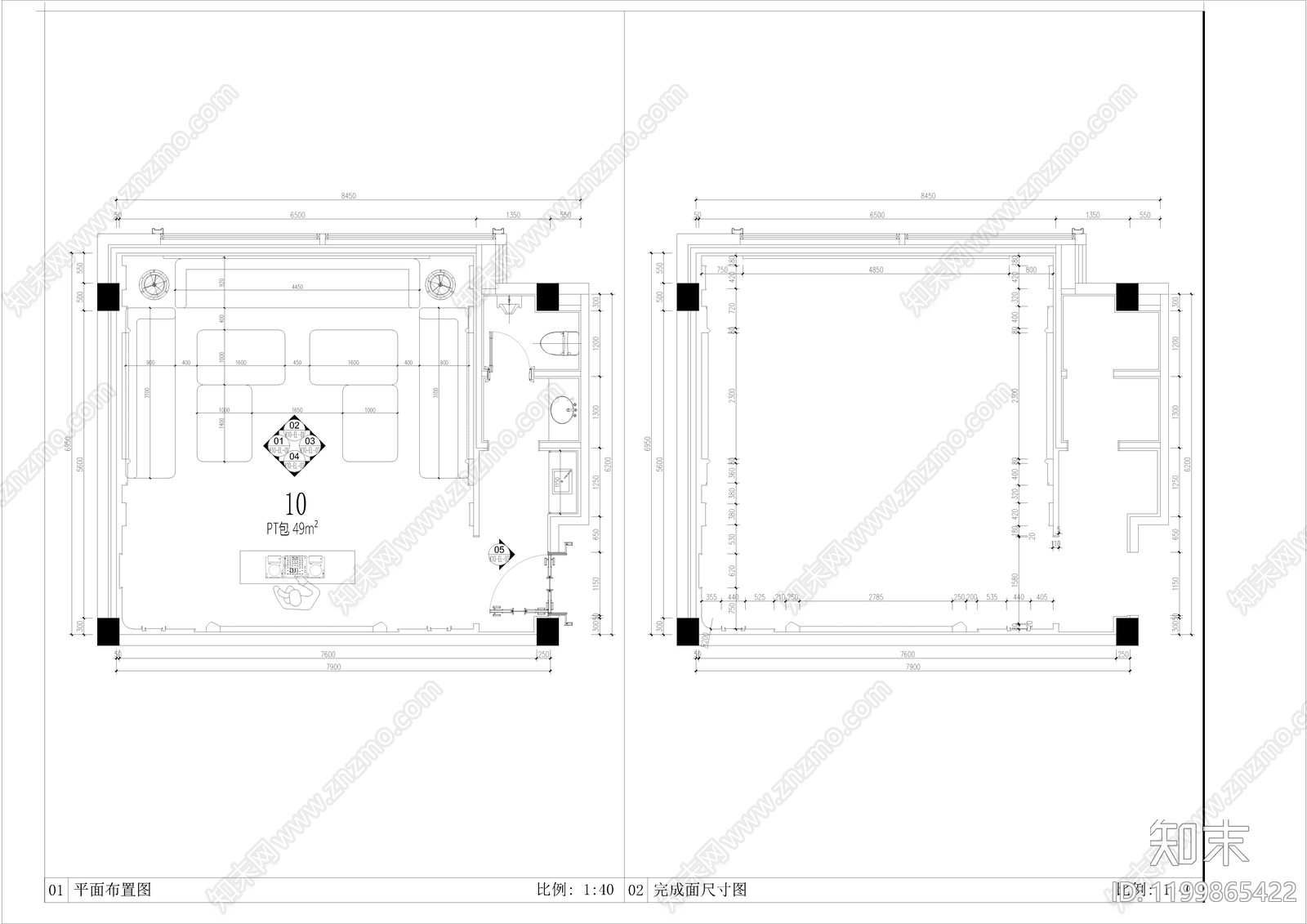 现代KTVcad施工图下载【ID:1199865422】