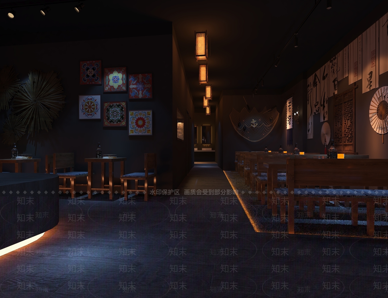 禅意酒吧3D模型下载【ID:1199867996】
