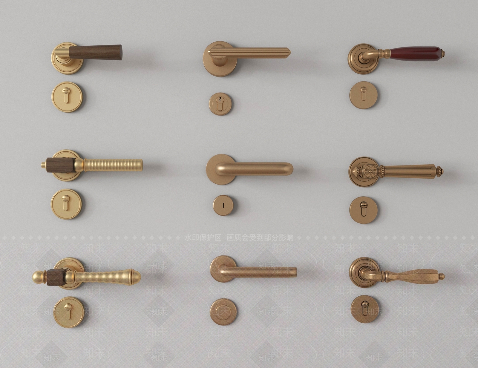 法式中古门把手SU模型下载【ID:1199866841】