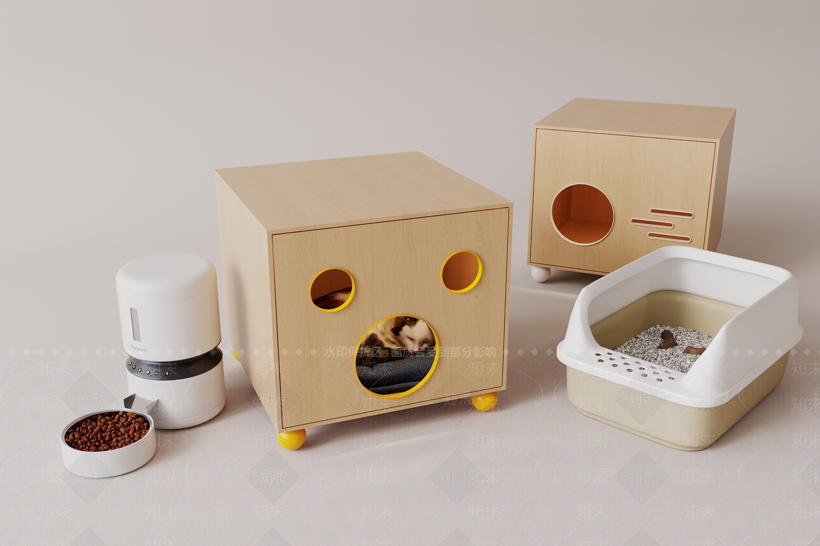 宠物用品3D模型下载【ID:1199868836】