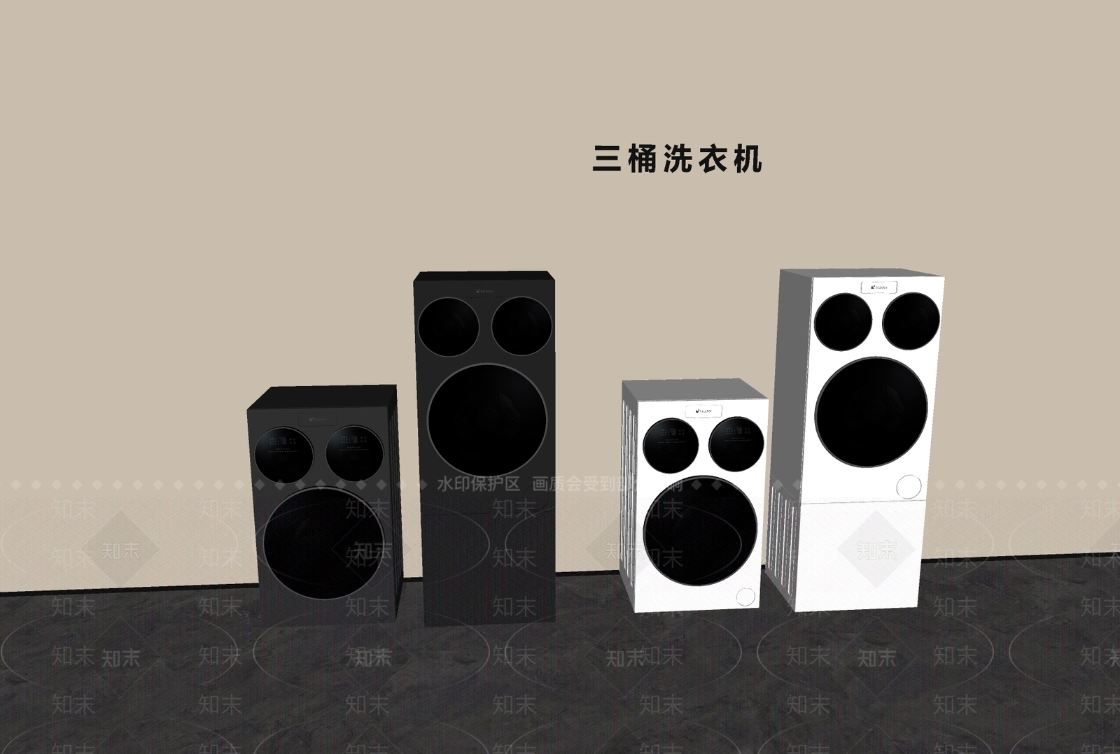 洗衣机SU模型下载【ID:1199870564】