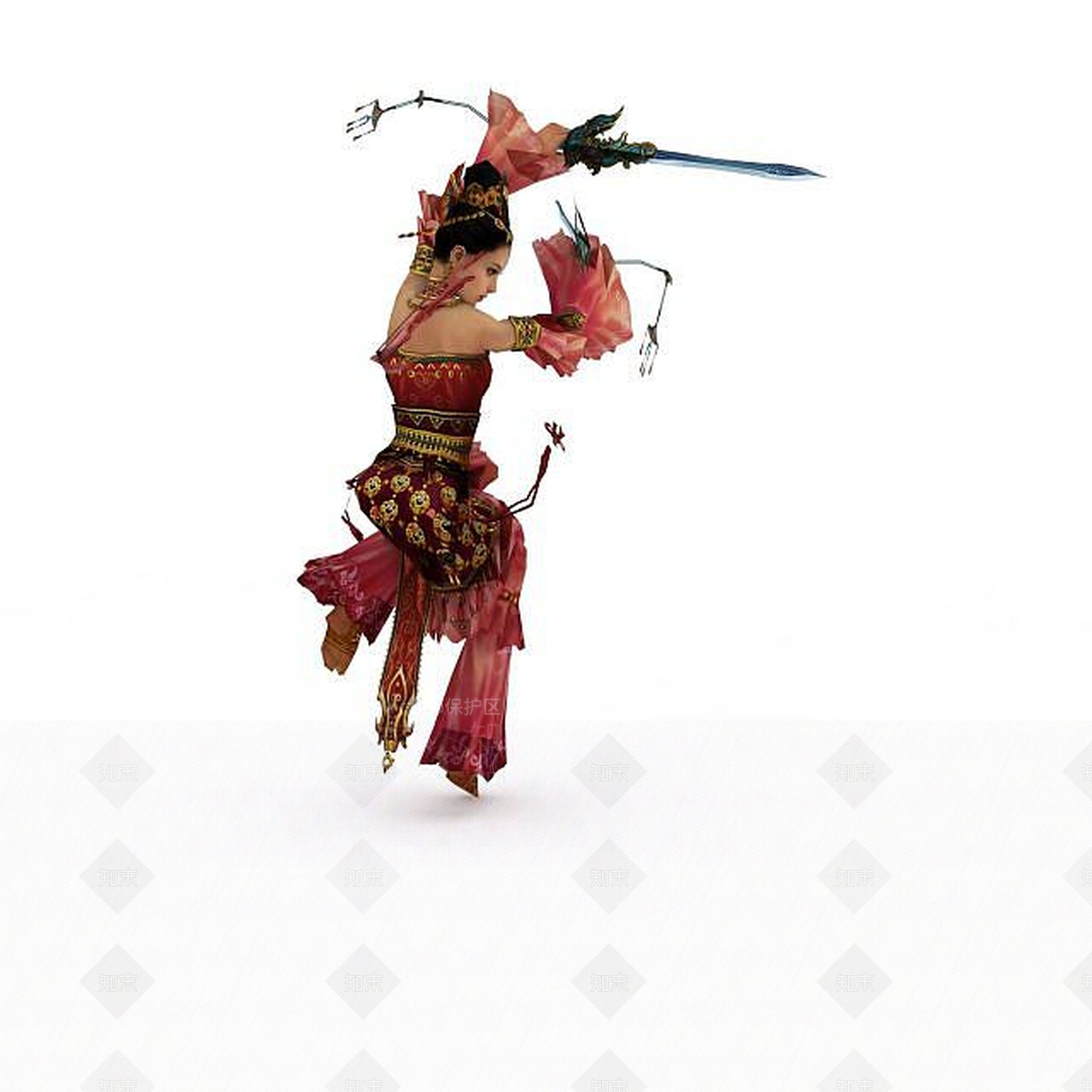 现代剑网三游戏人物3D模型下载【ID:1199871451】