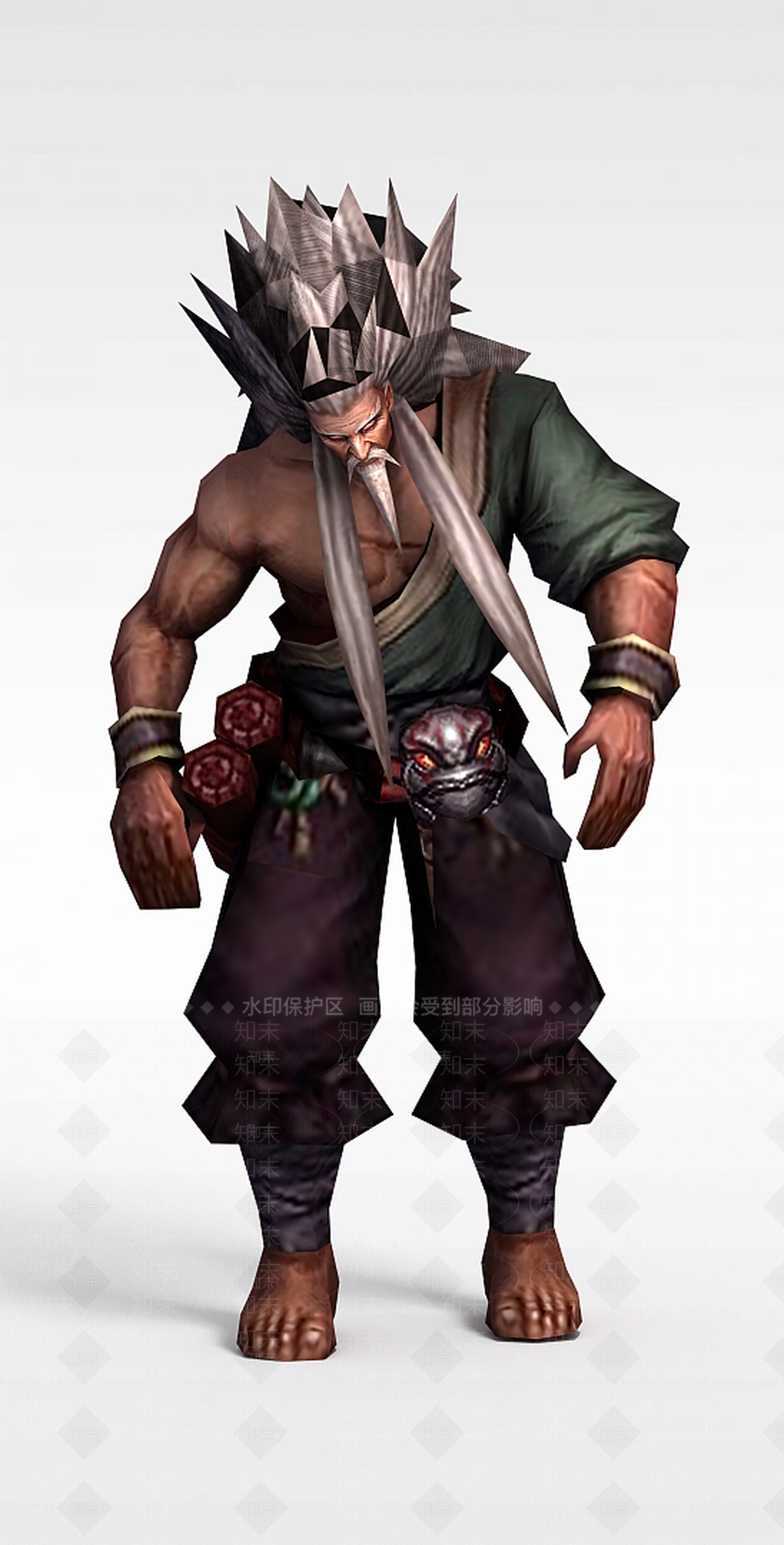 现代佛本是道游戏人物古人3D模型下载【ID:1199871618】