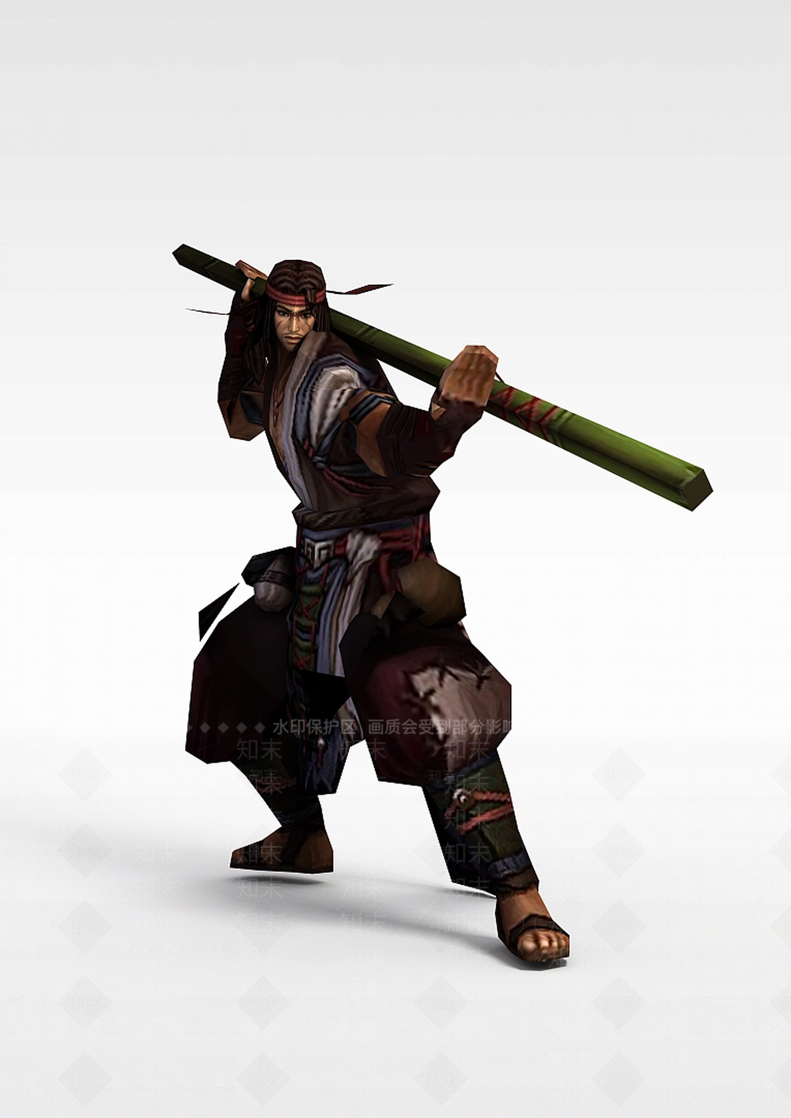 现代佛本是道游戏人物古人3D模型下载【ID:1199871714】