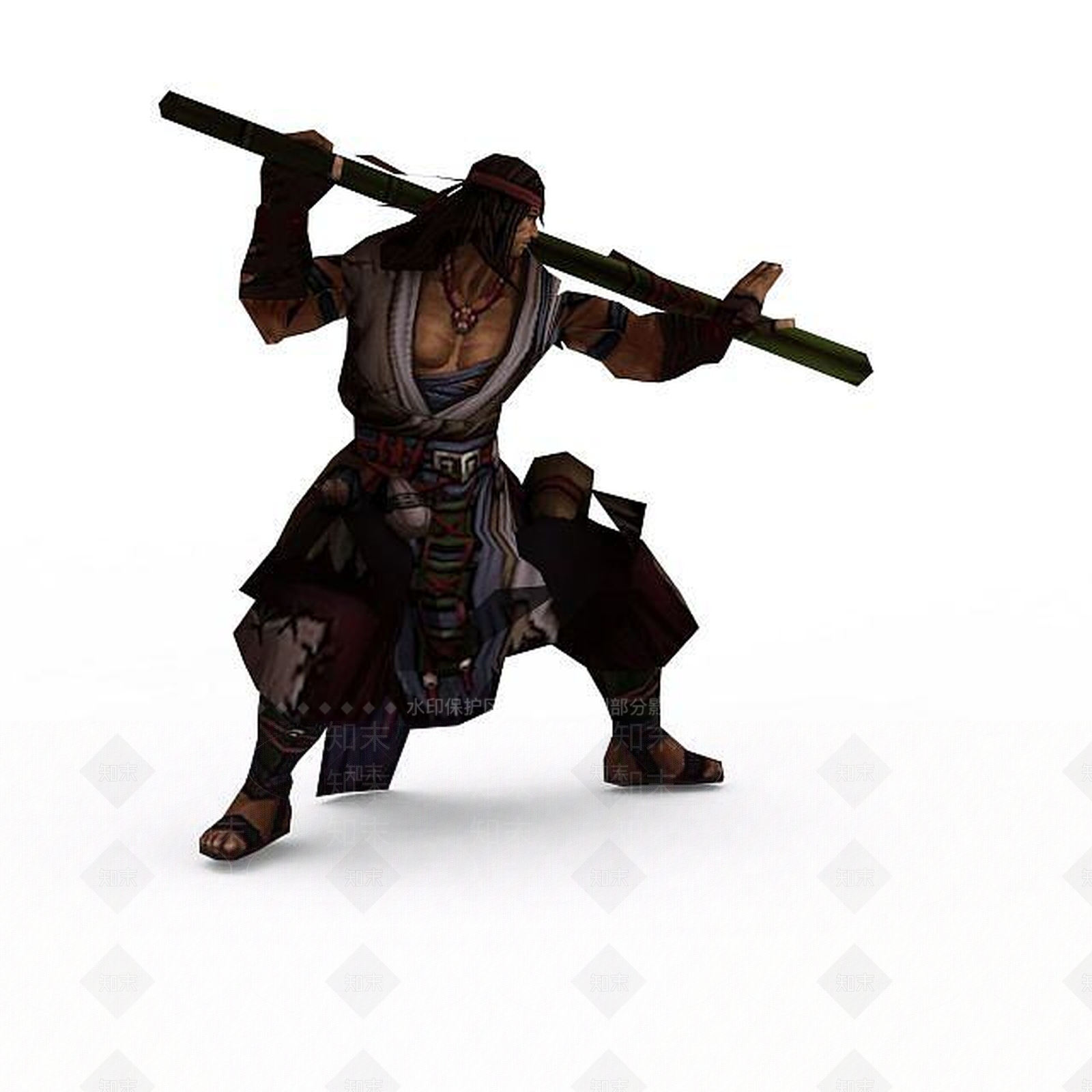 现代佛本是道游戏人物古人3D模型下载【ID:1199871714】