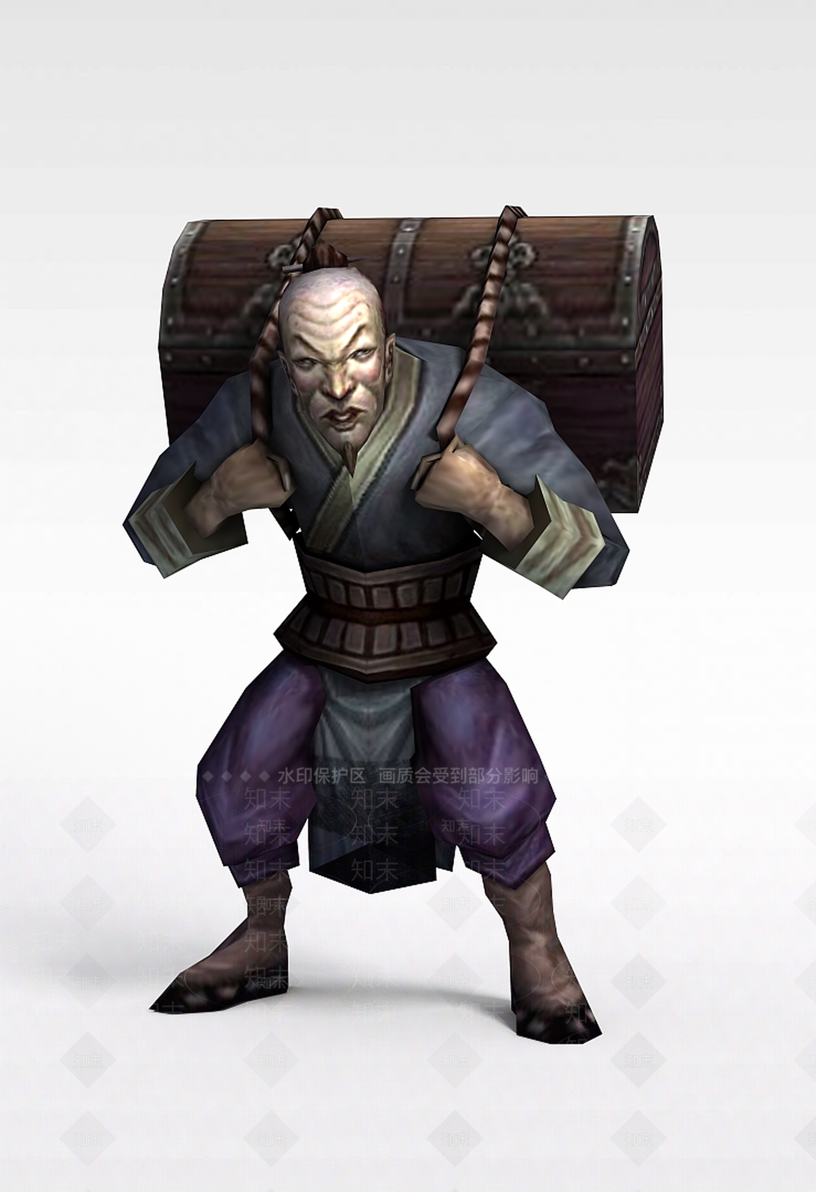 现代佛本是道游戏人物古人3D模型下载【ID:1199871853】