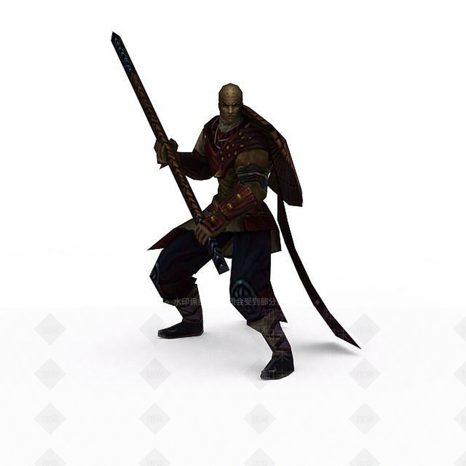现代佛本是道游戏人物古人3D模型下载【ID:1199871963】