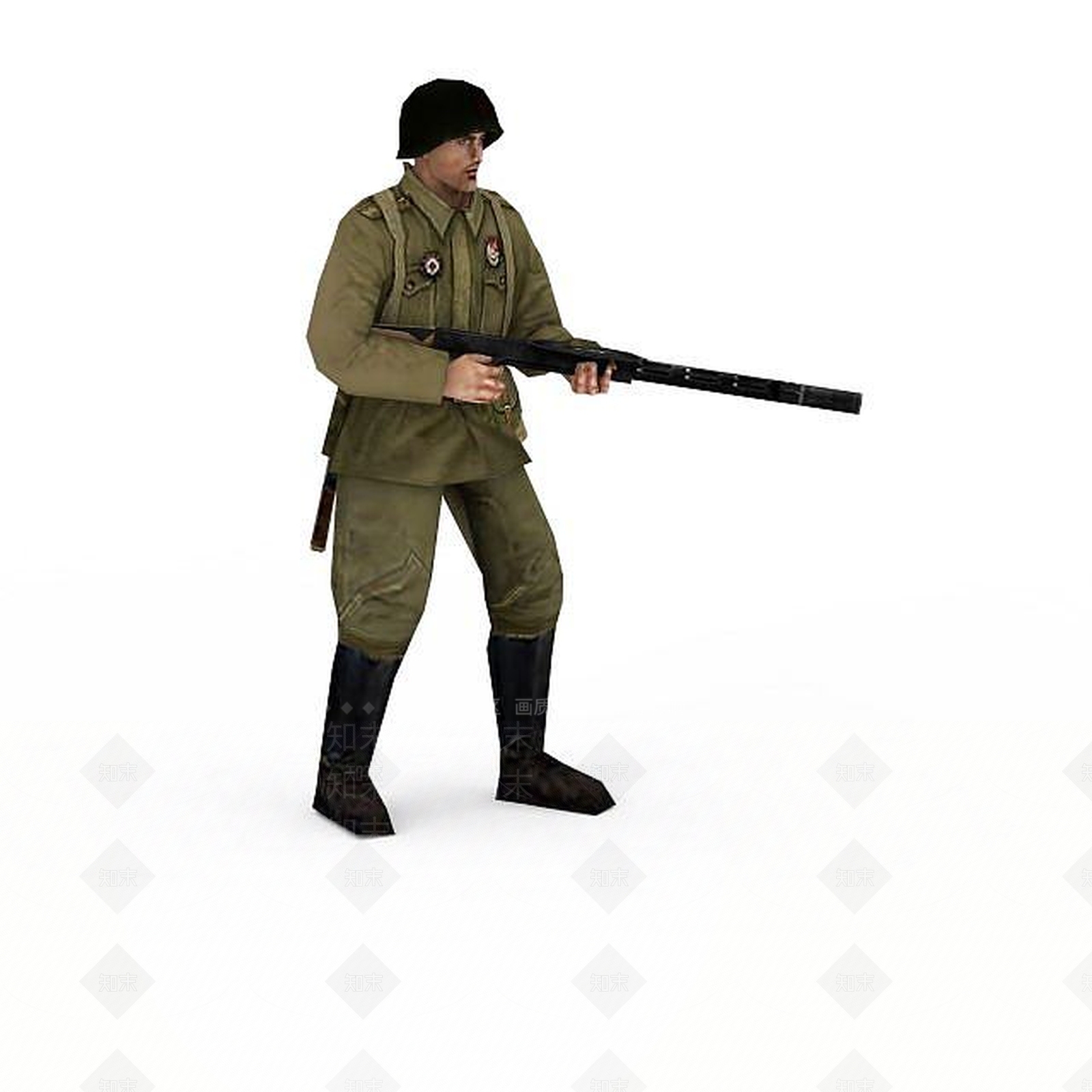 现代军人欧美士兵3D模型下载【ID:1199872816】
