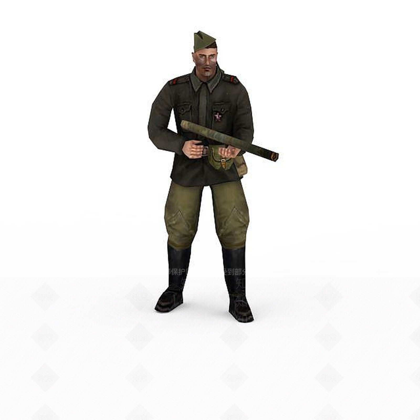 现代军人士兵战士男人3D模型下载【ID:1199873095】