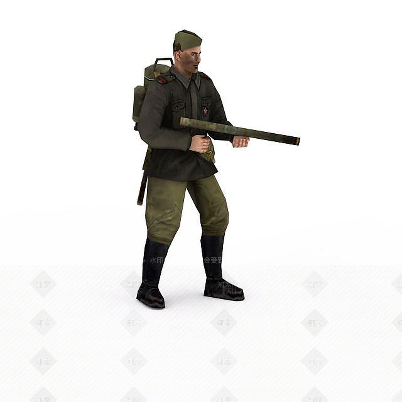 现代军人士兵战士男人3D模型下载【ID:1199873095】