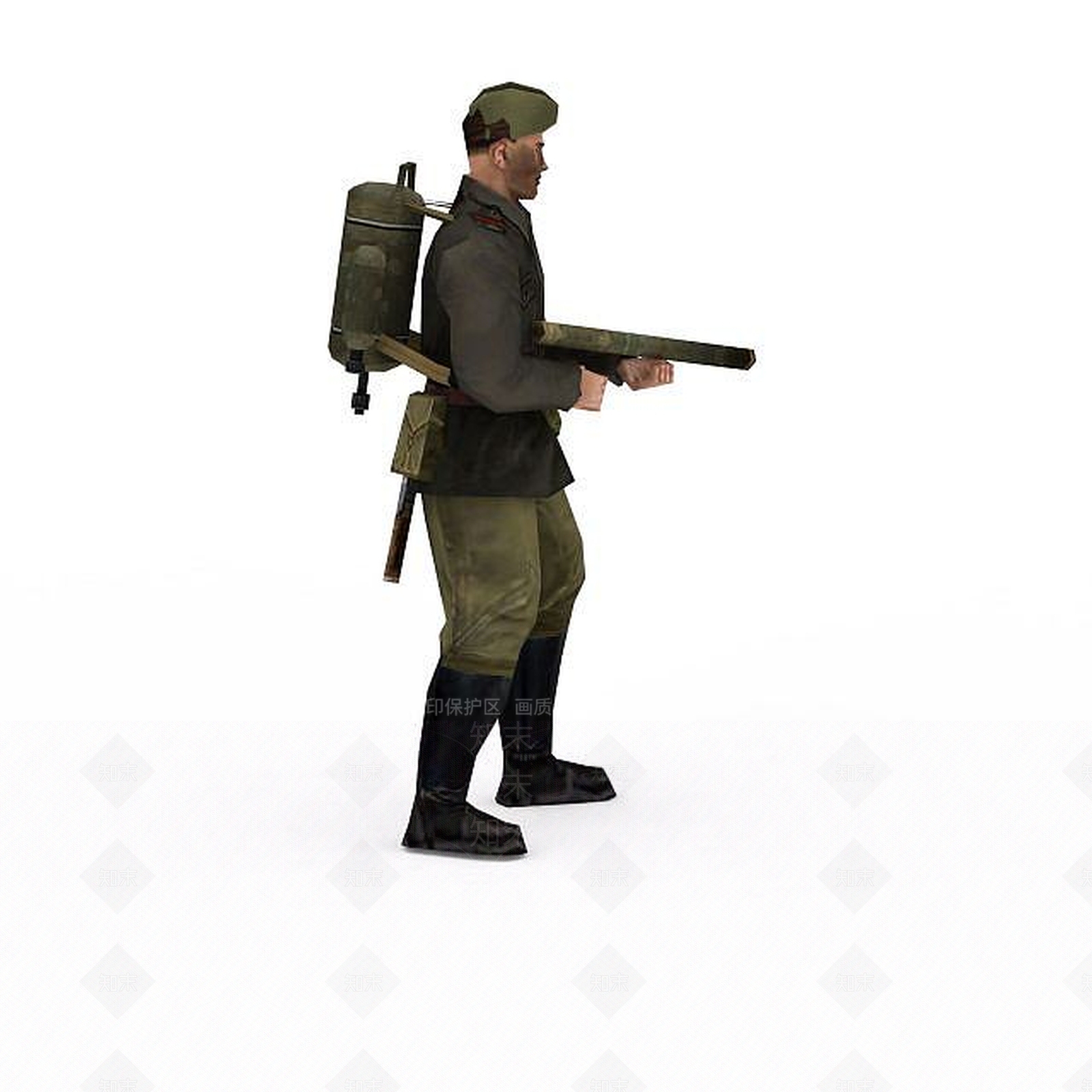 现代军人士兵战士男人3D模型下载【ID:1199873095】