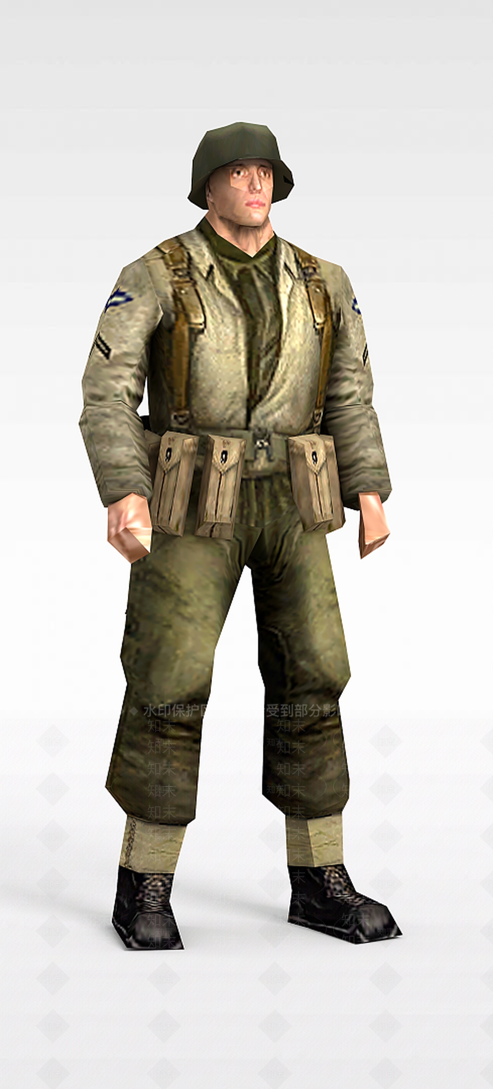 现代军人士兵战士男人3D模型下载【ID:1199873131】