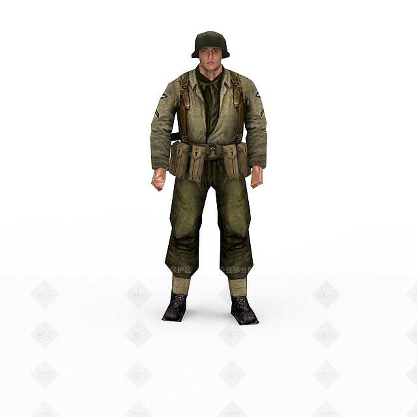 现代军人士兵战士男人3D模型下载【ID:1199873131】