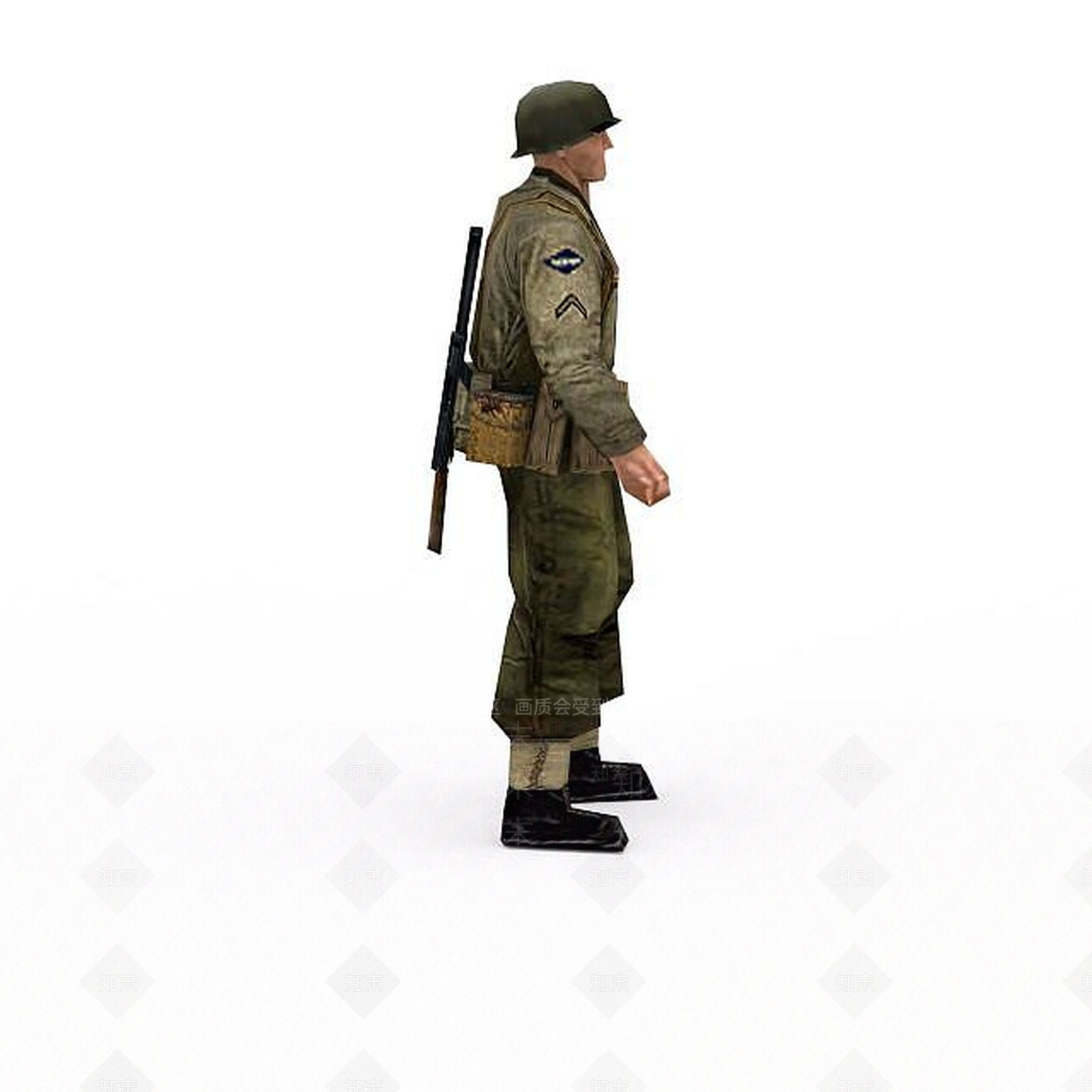 现代军人士兵战士男人3D模型下载【ID:1199873131】